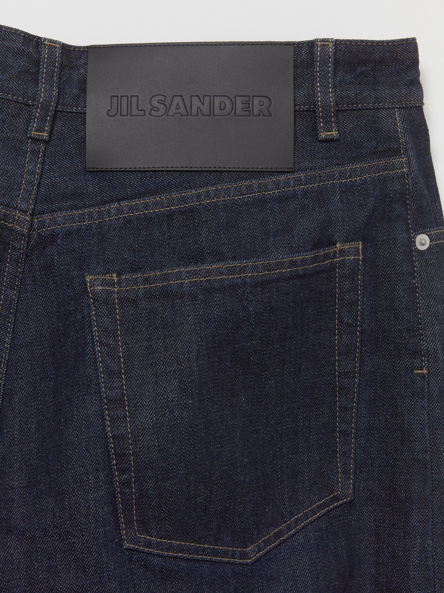 Loose Denim Trousers in Magnet