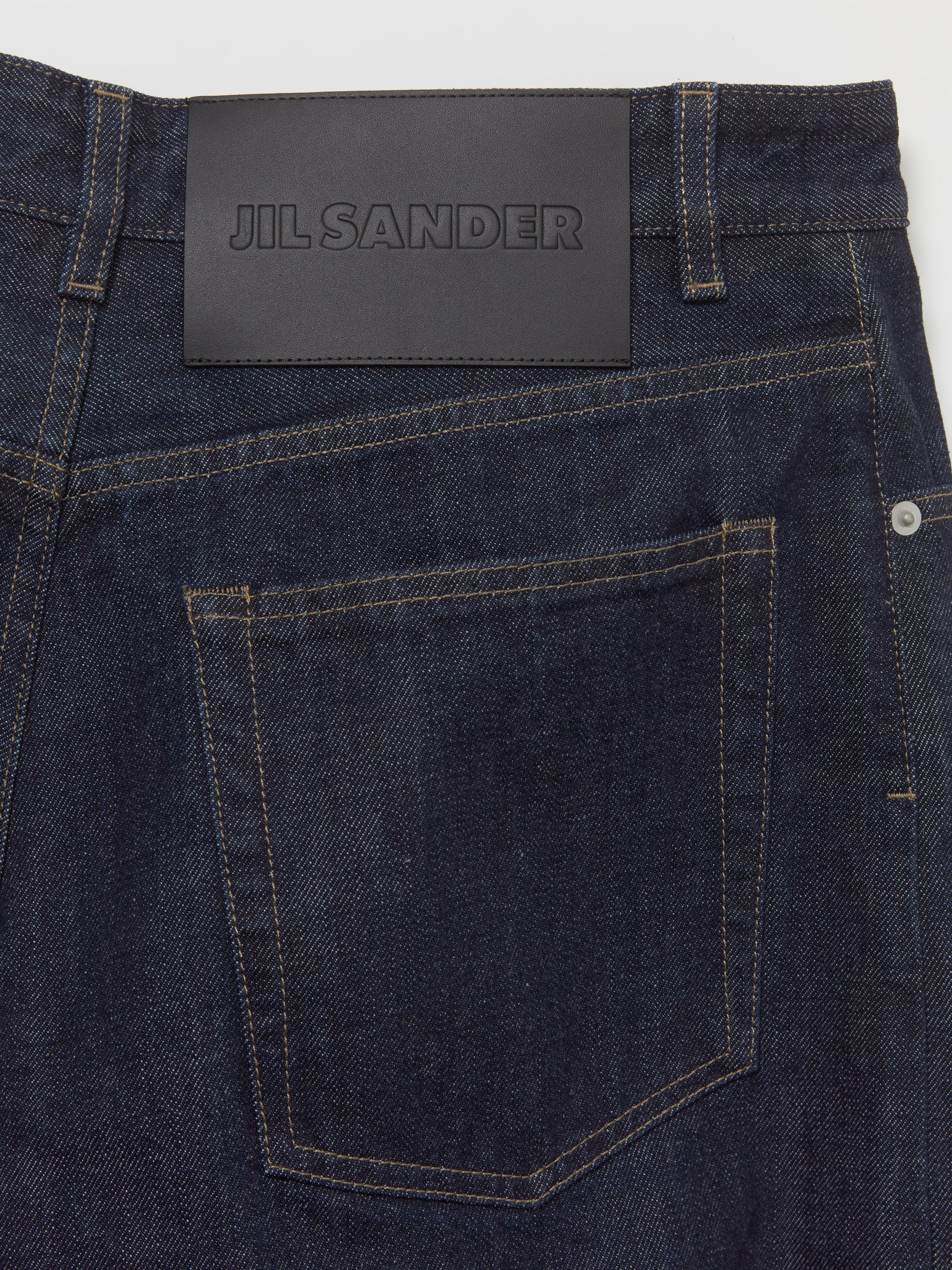 Loose Denim Trousers in Magnet