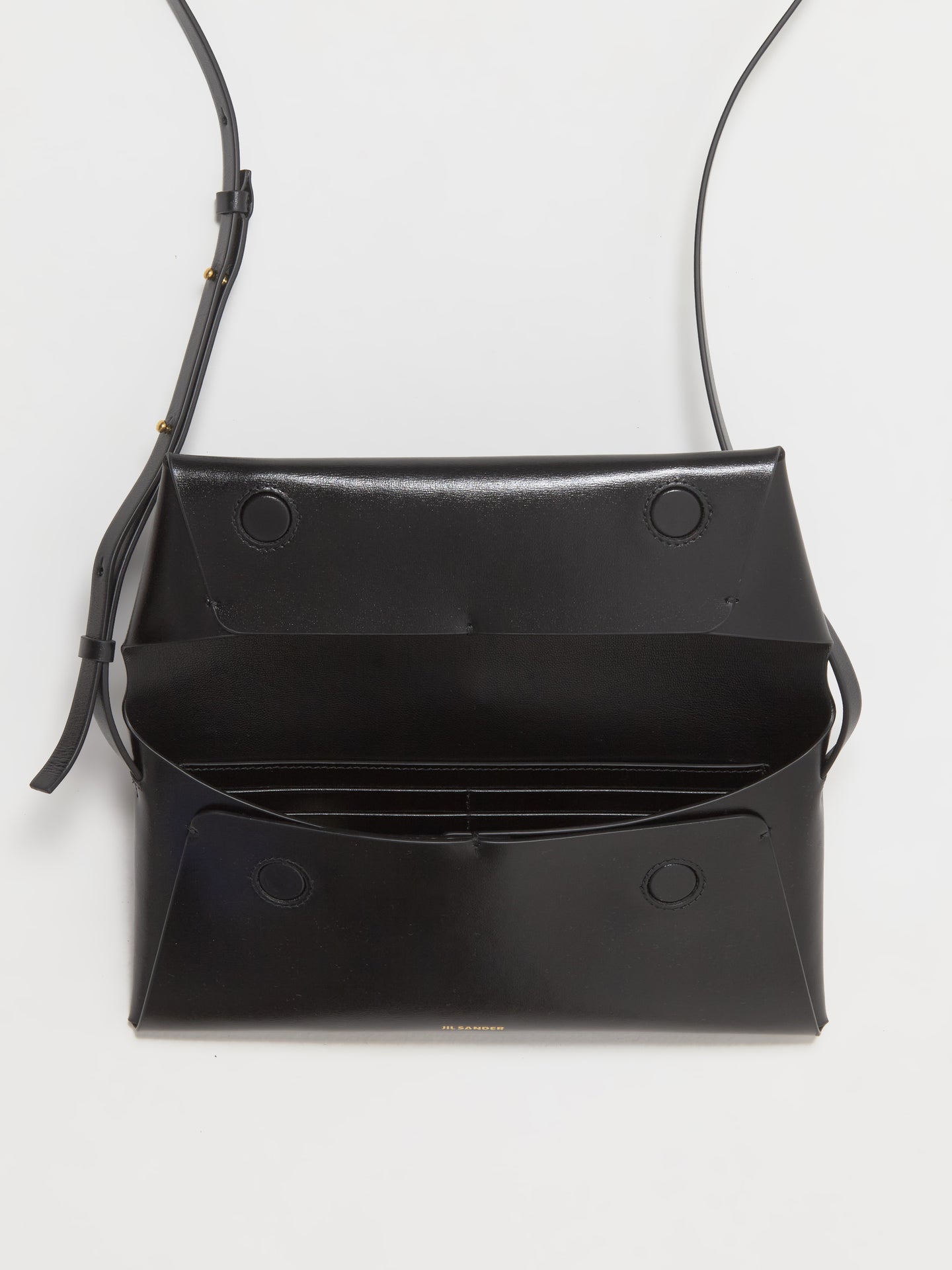 Folded Crossbody Small Bag in Black