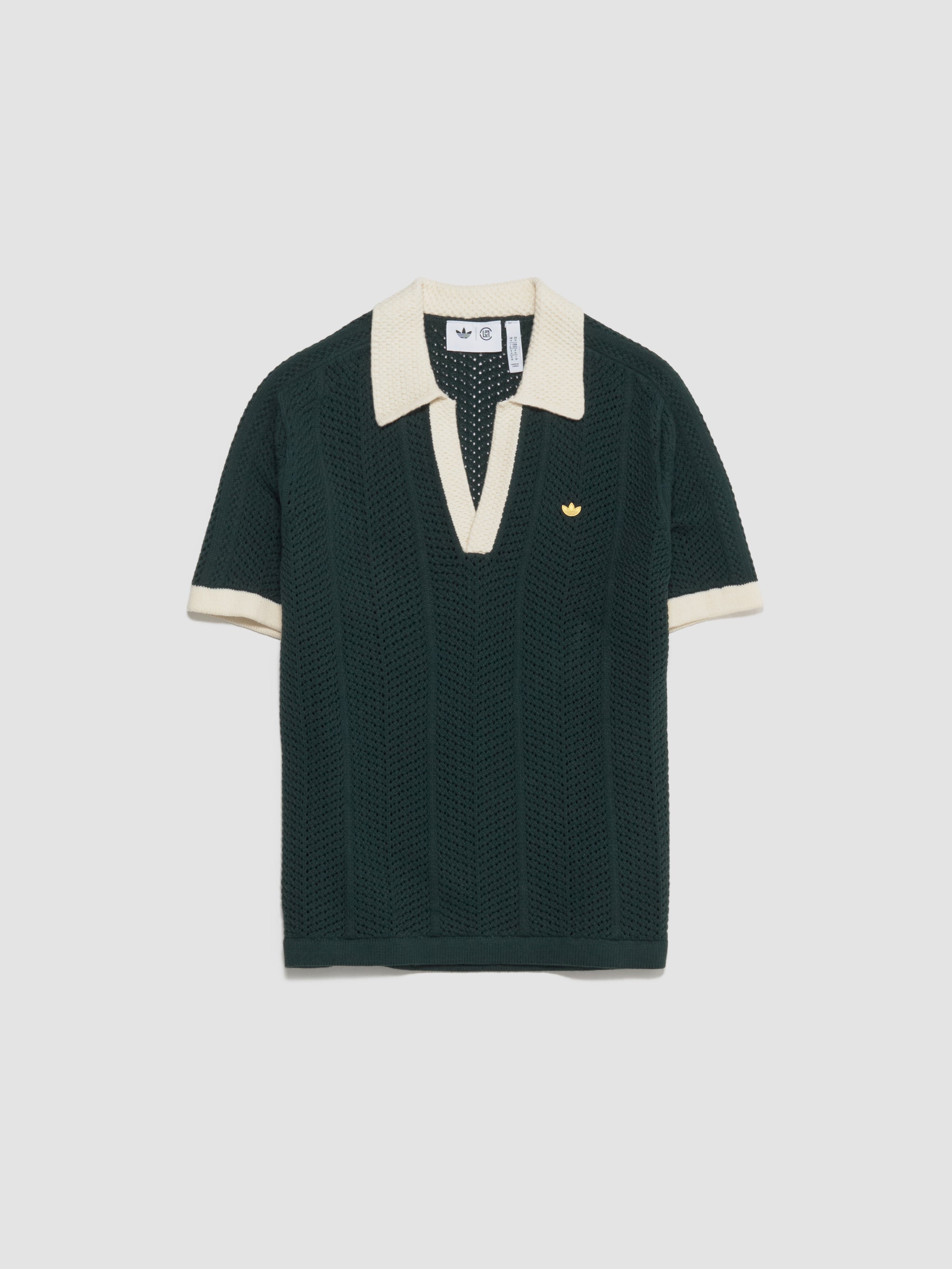 x CLOT Pique Poloshirt in Green Night