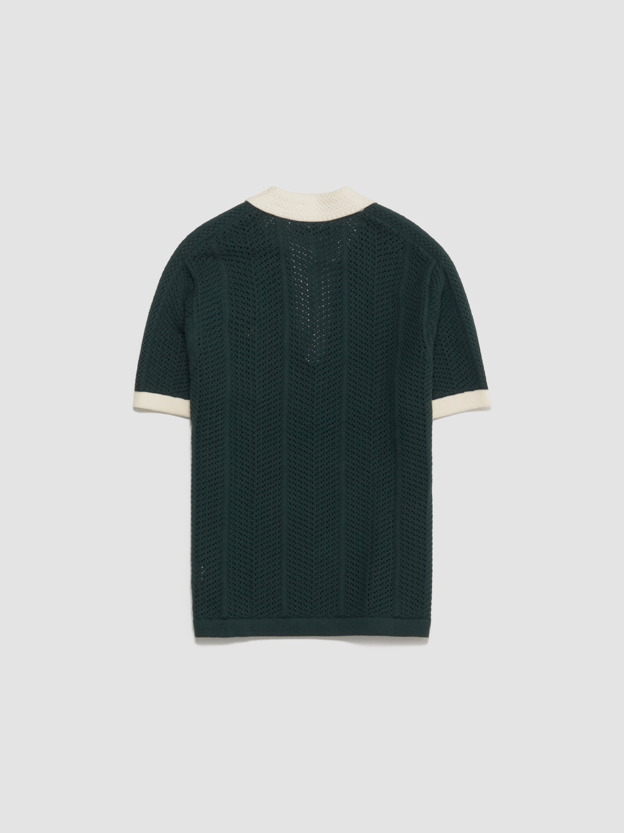 x CLOT Pique Poloshirt in Green Night