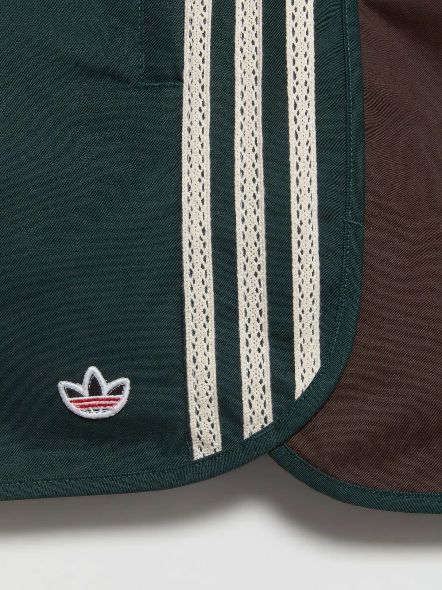 x CLOT Sprinter Shorts in Green Night & Dark Brown