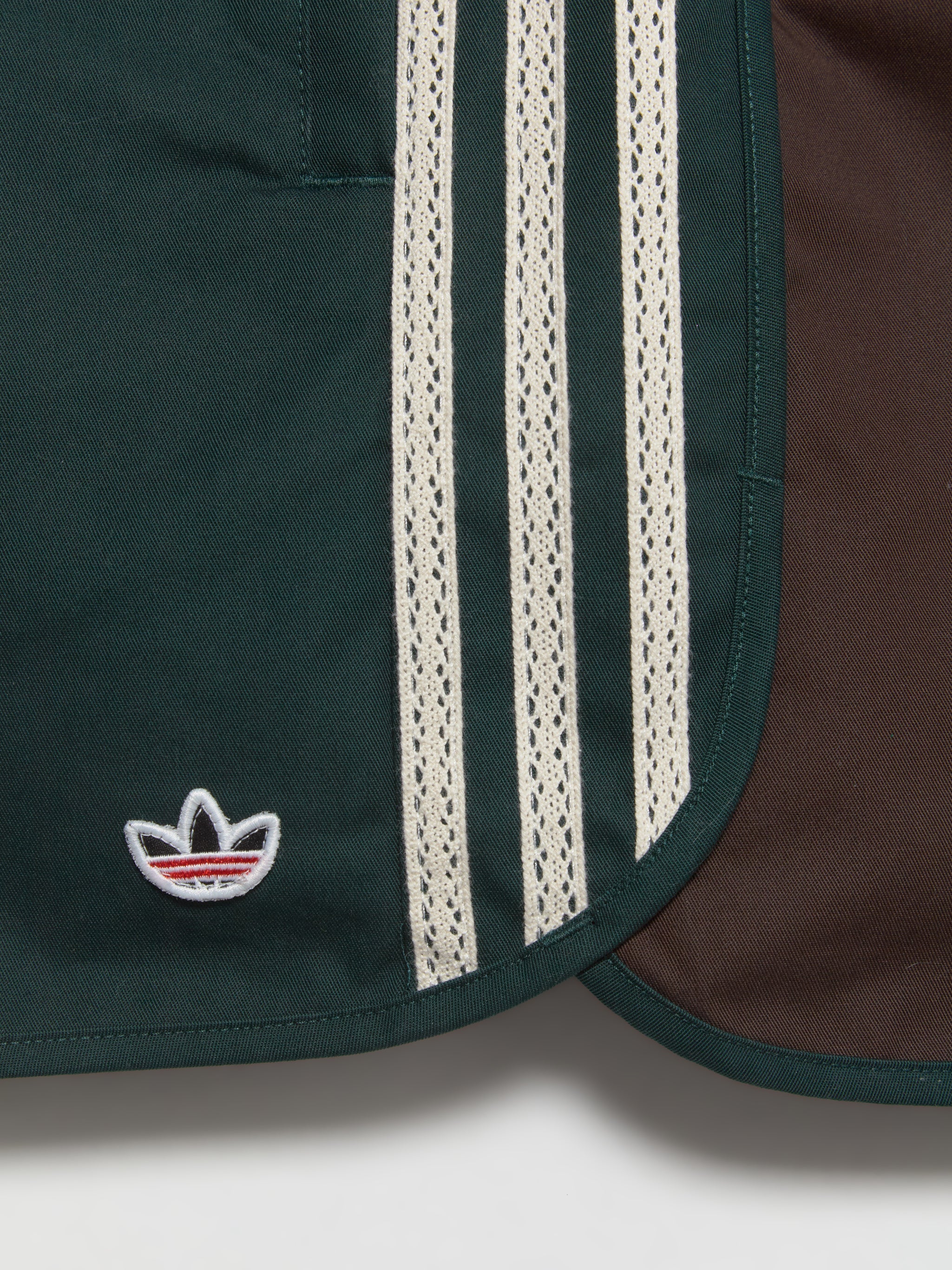 x CLOT Sprinter Shorts in Green Night & Dark Brown