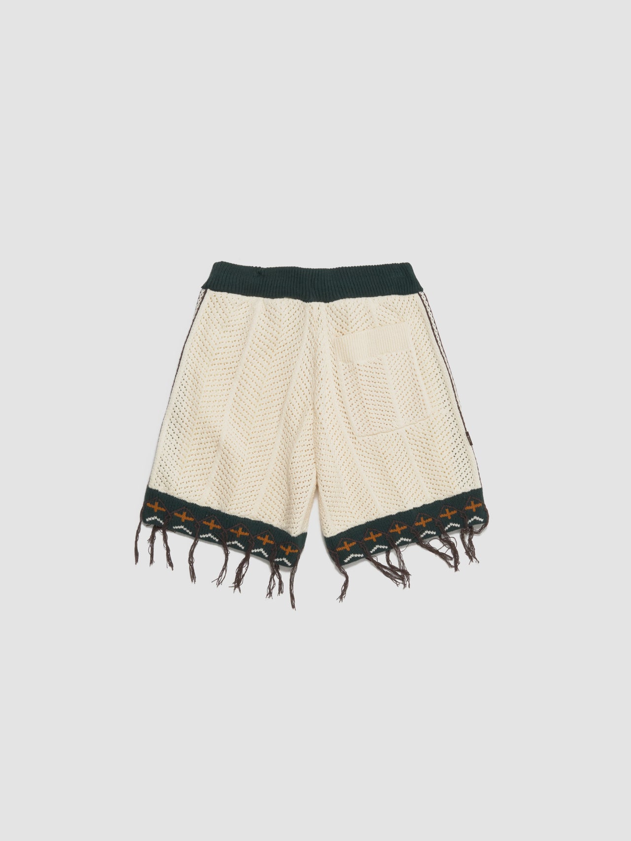 x CLOT Crochet Shorts in Cream White