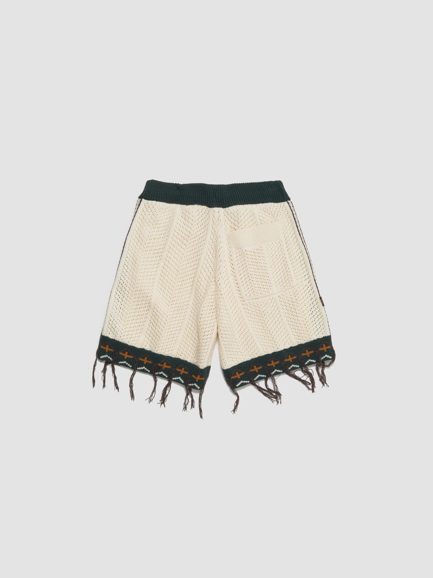 x CLOT Crochet Shorts in Cream White