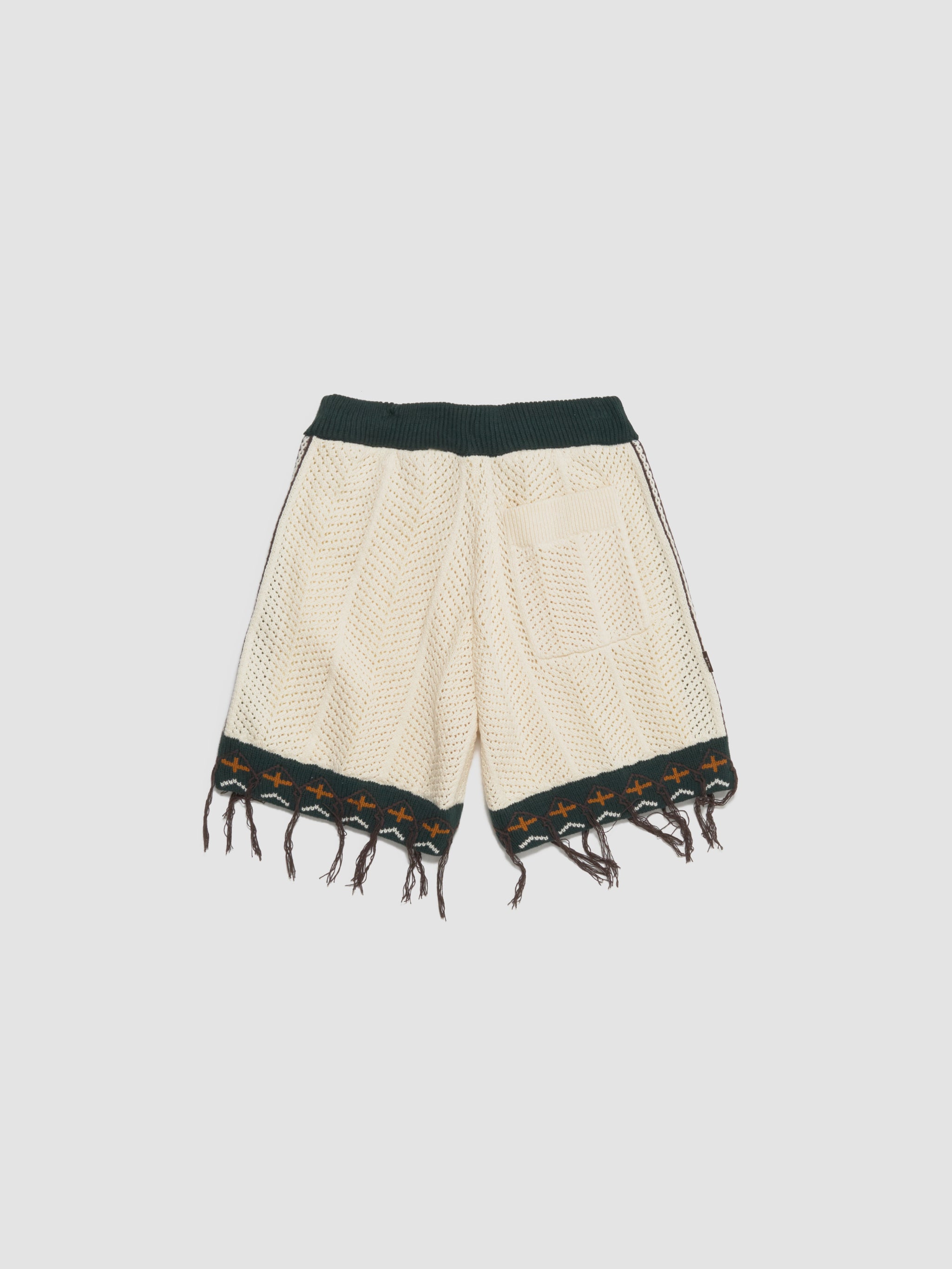 x CLOT Crochet Shorts in Cream White