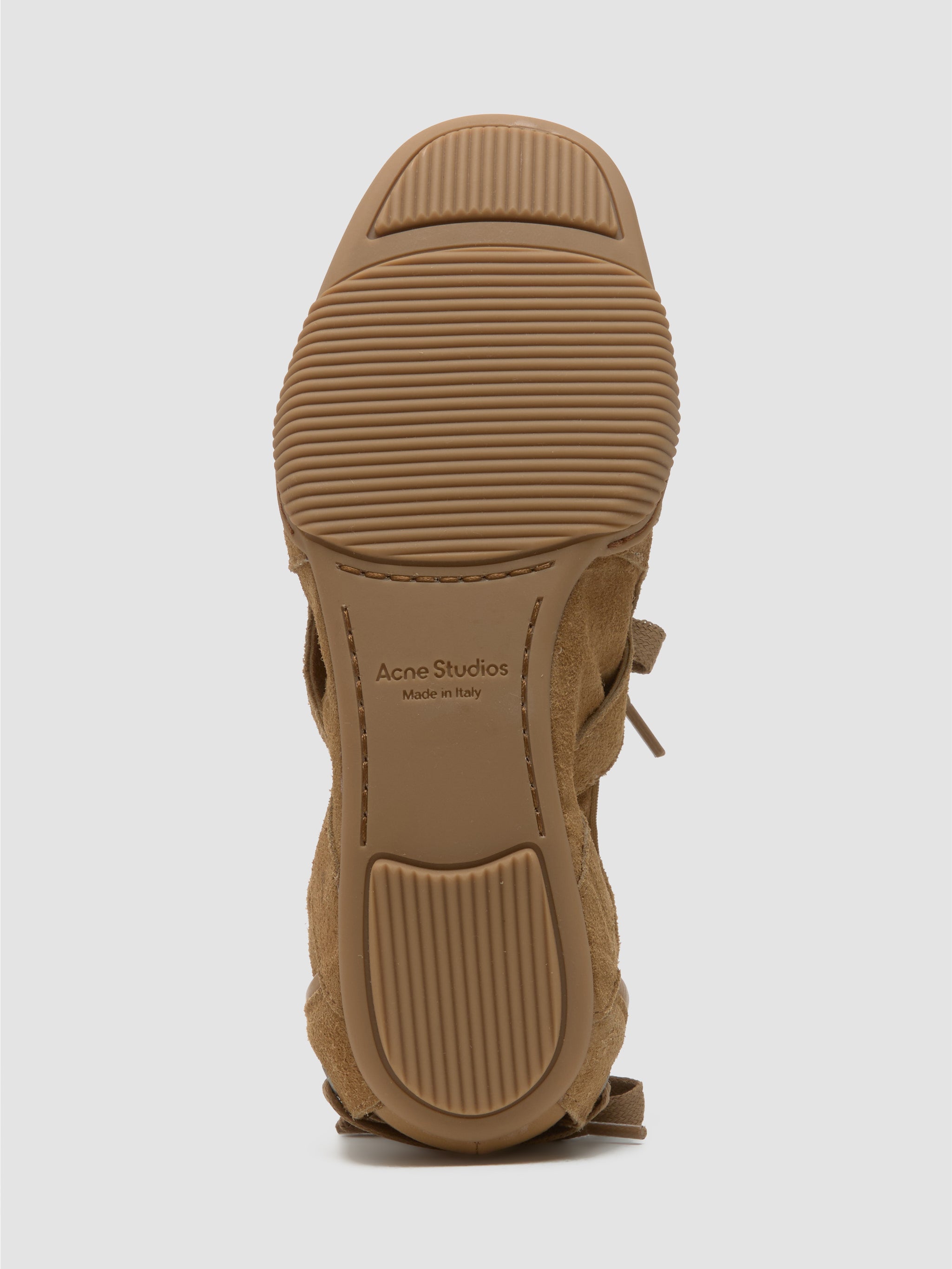 Lace-Up Shoes in Sand Beige