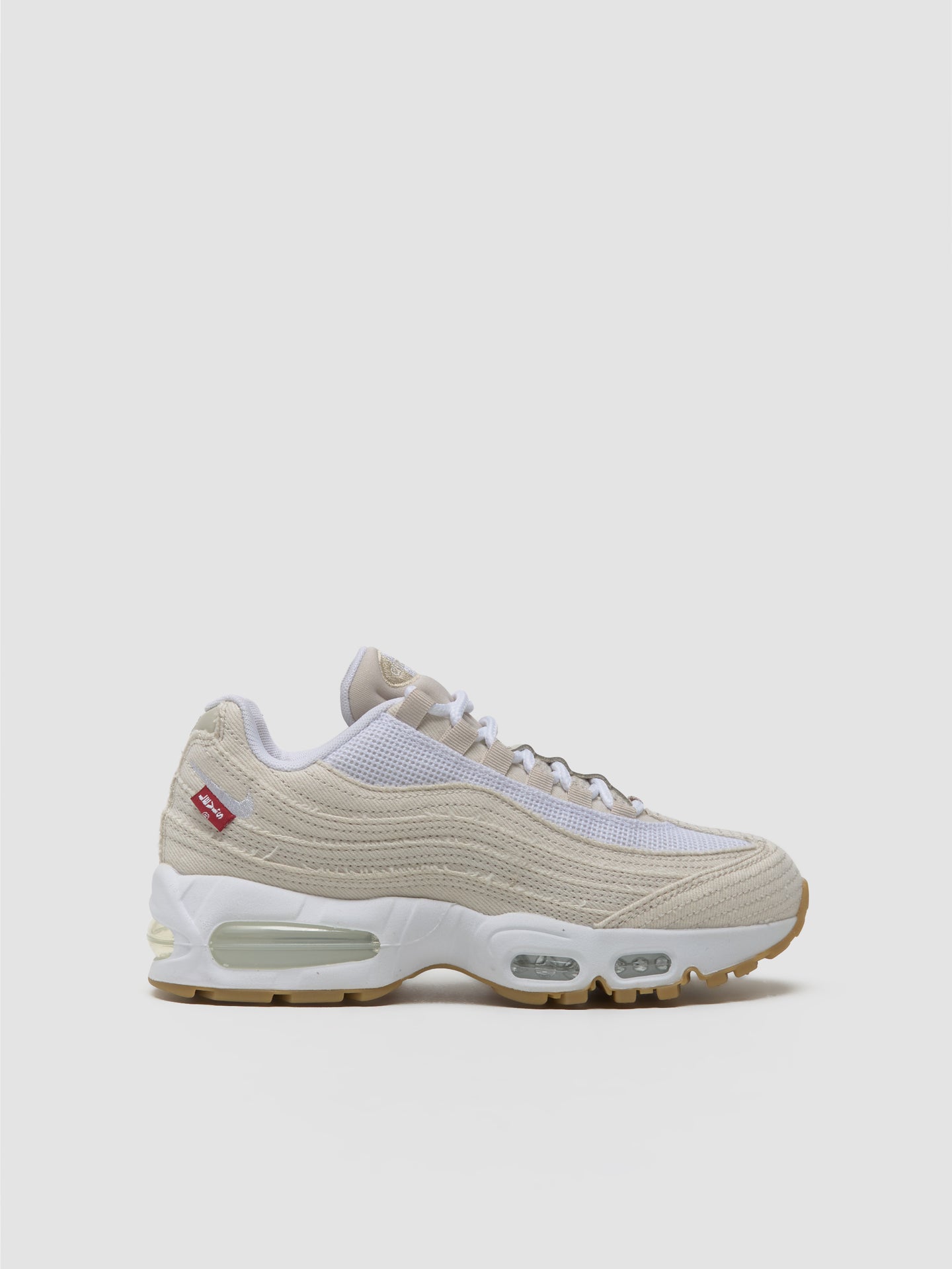 x Levi's Air Max 95 OG Sneaker in Light Orewood Brown & White