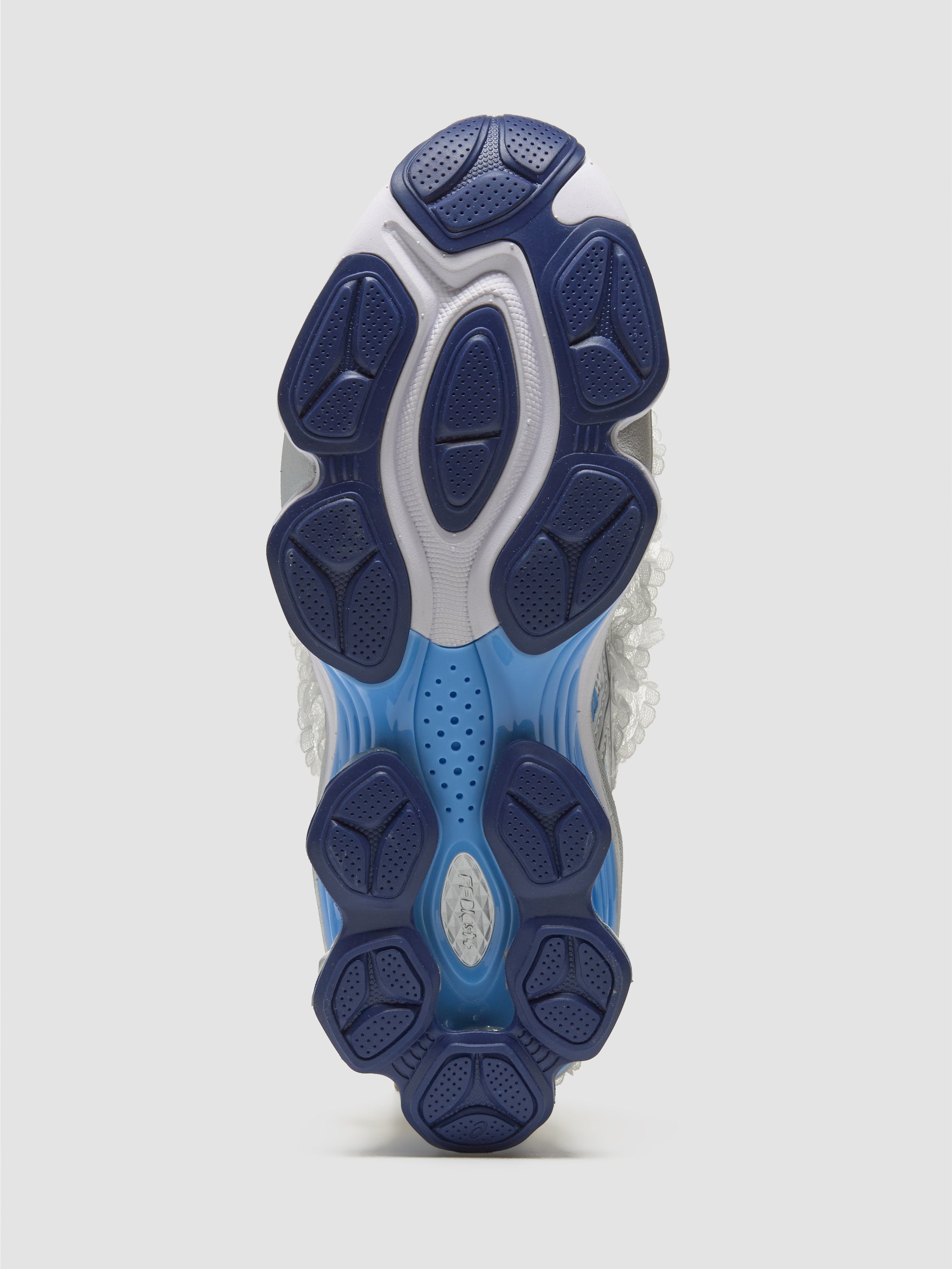 x SHUSHU/TONG GEL-KINETIC FLUENT Sneaker in White & Dive Blue