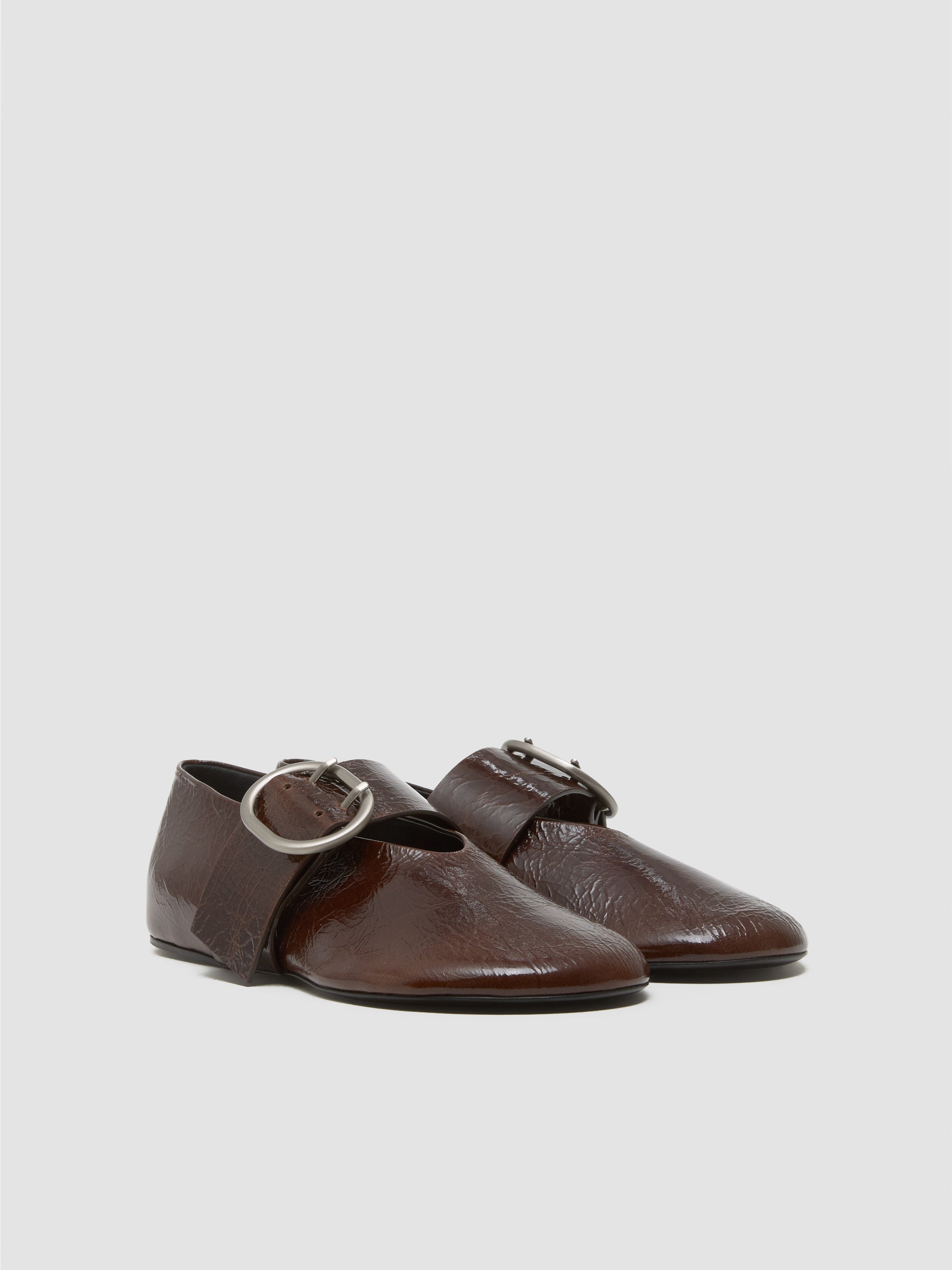 Ballerina Shoes in Dark Earth