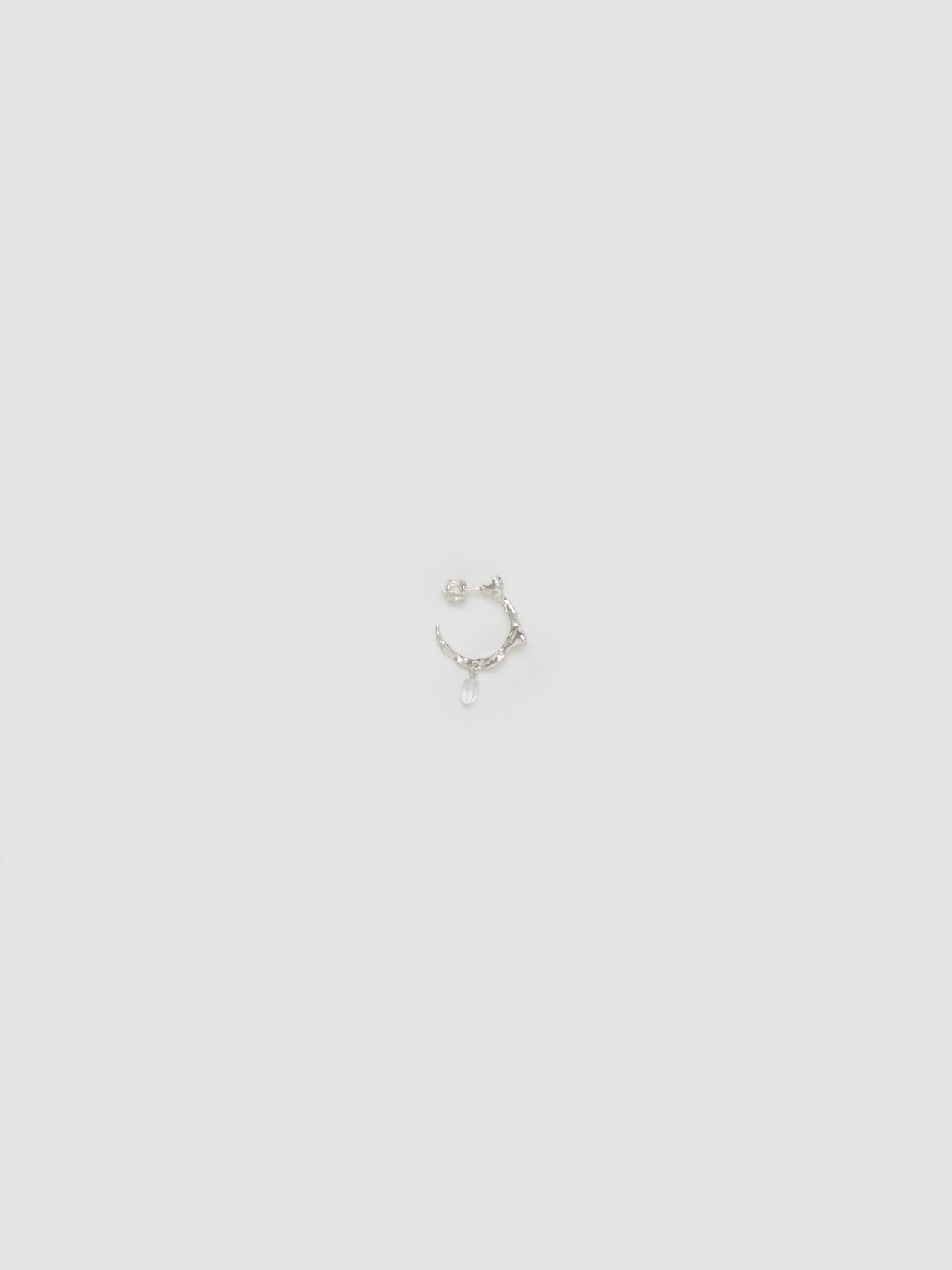 Dhartar Earring with Diamond in Silver