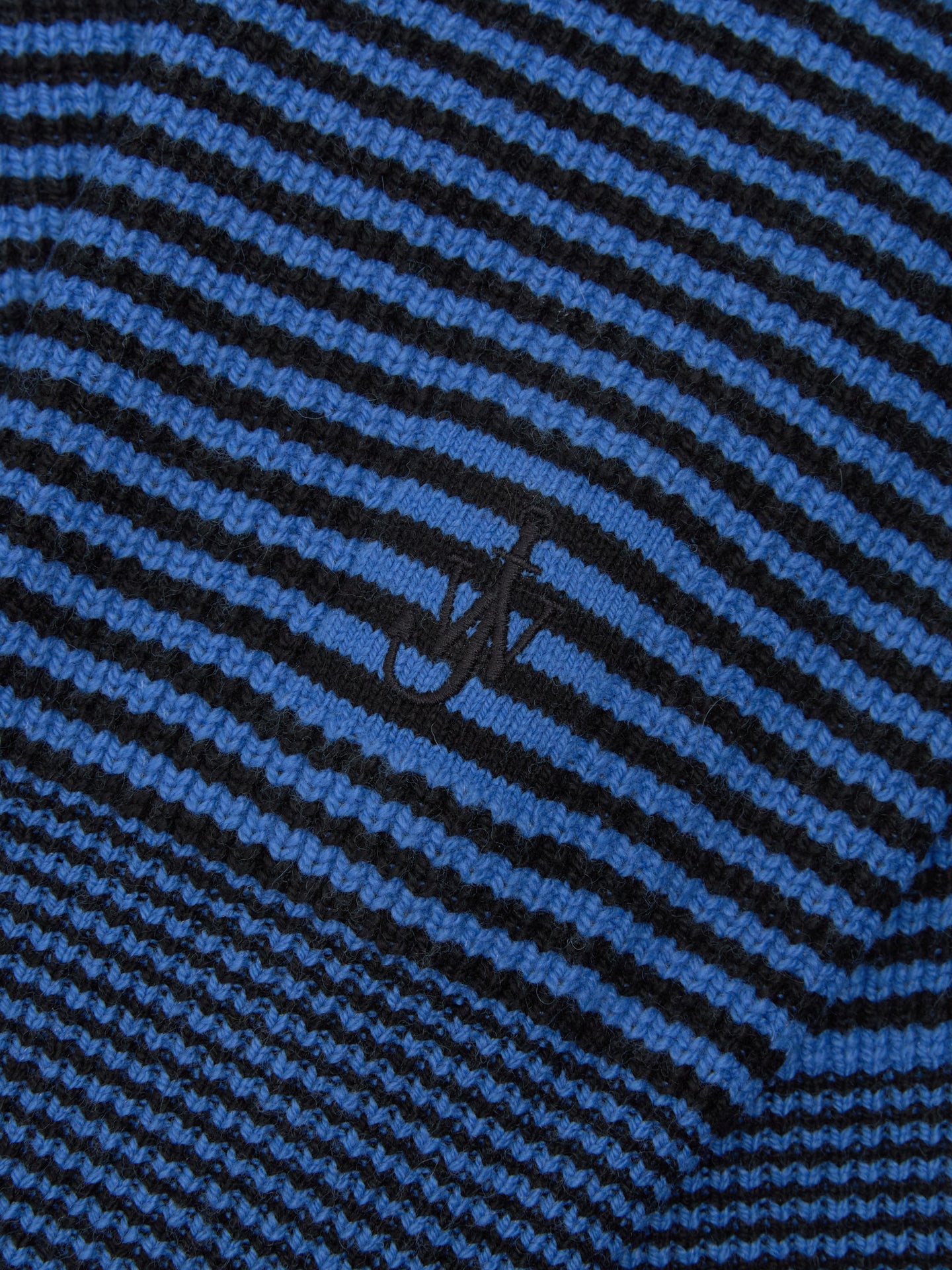 Half Zip Jumper in Blue & Black