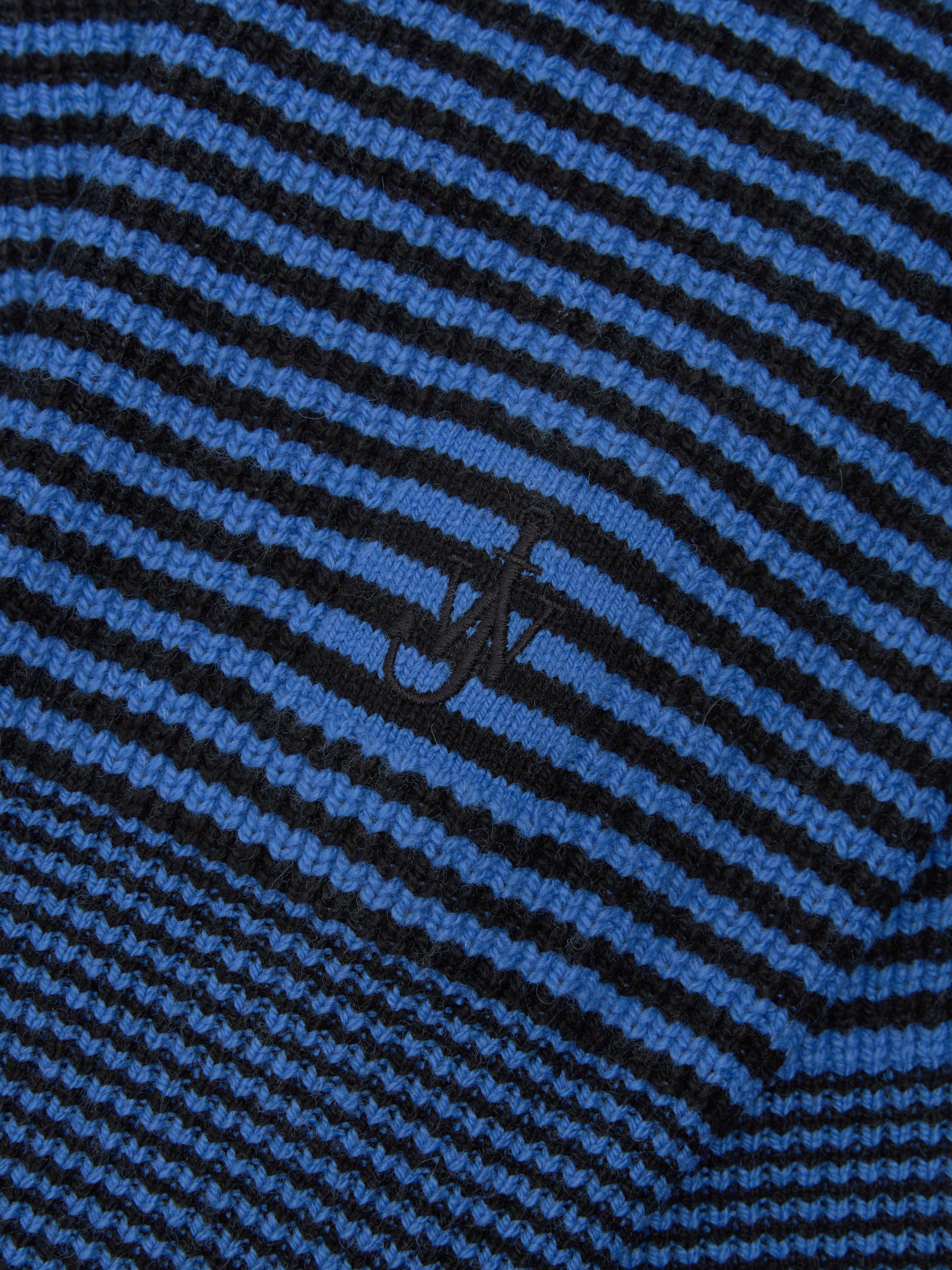 Half Zip Jumper in Blue & Black