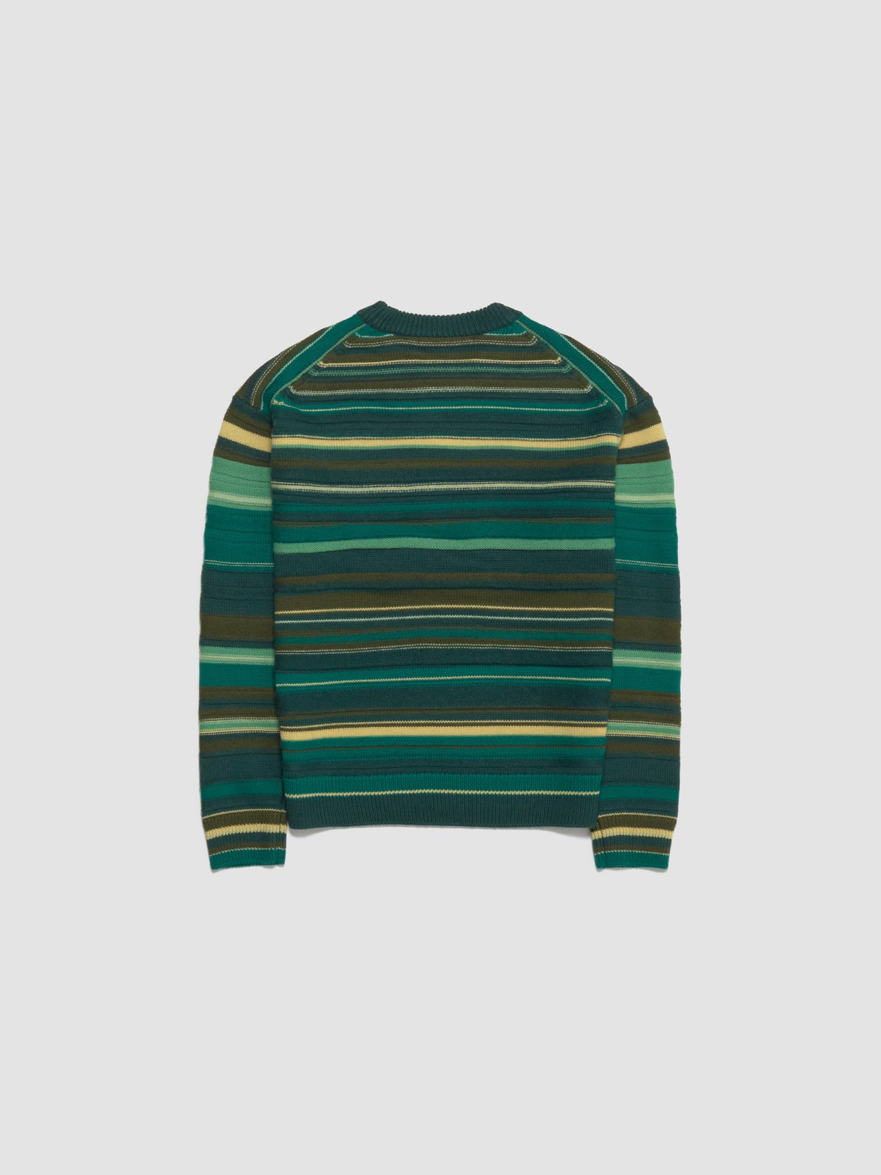 Multi Stripe Jumper in Green