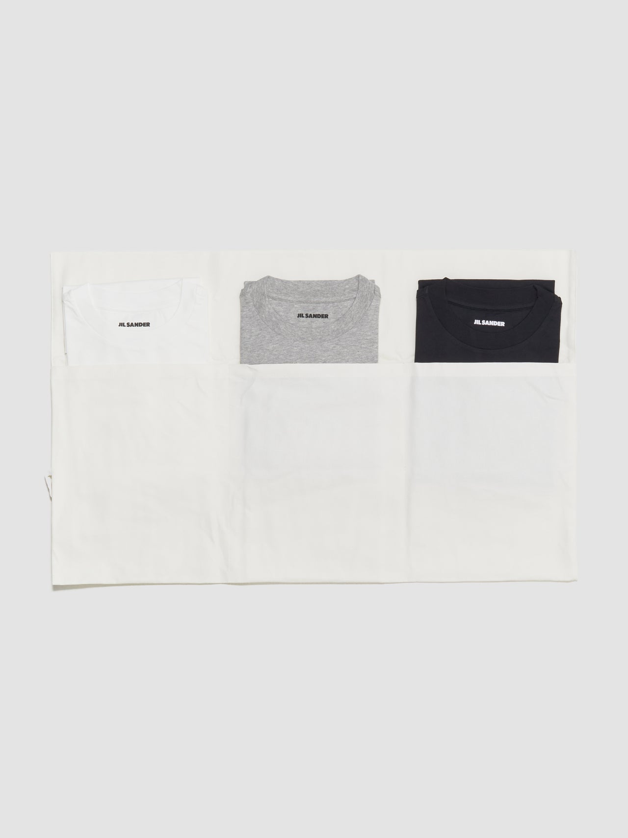 Set of Three Short Sleeve T-Shirt in Grey & Multicolour