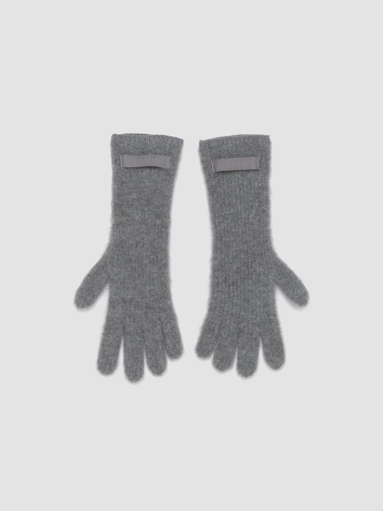 Les Gants Gros Grain in Dark Grey