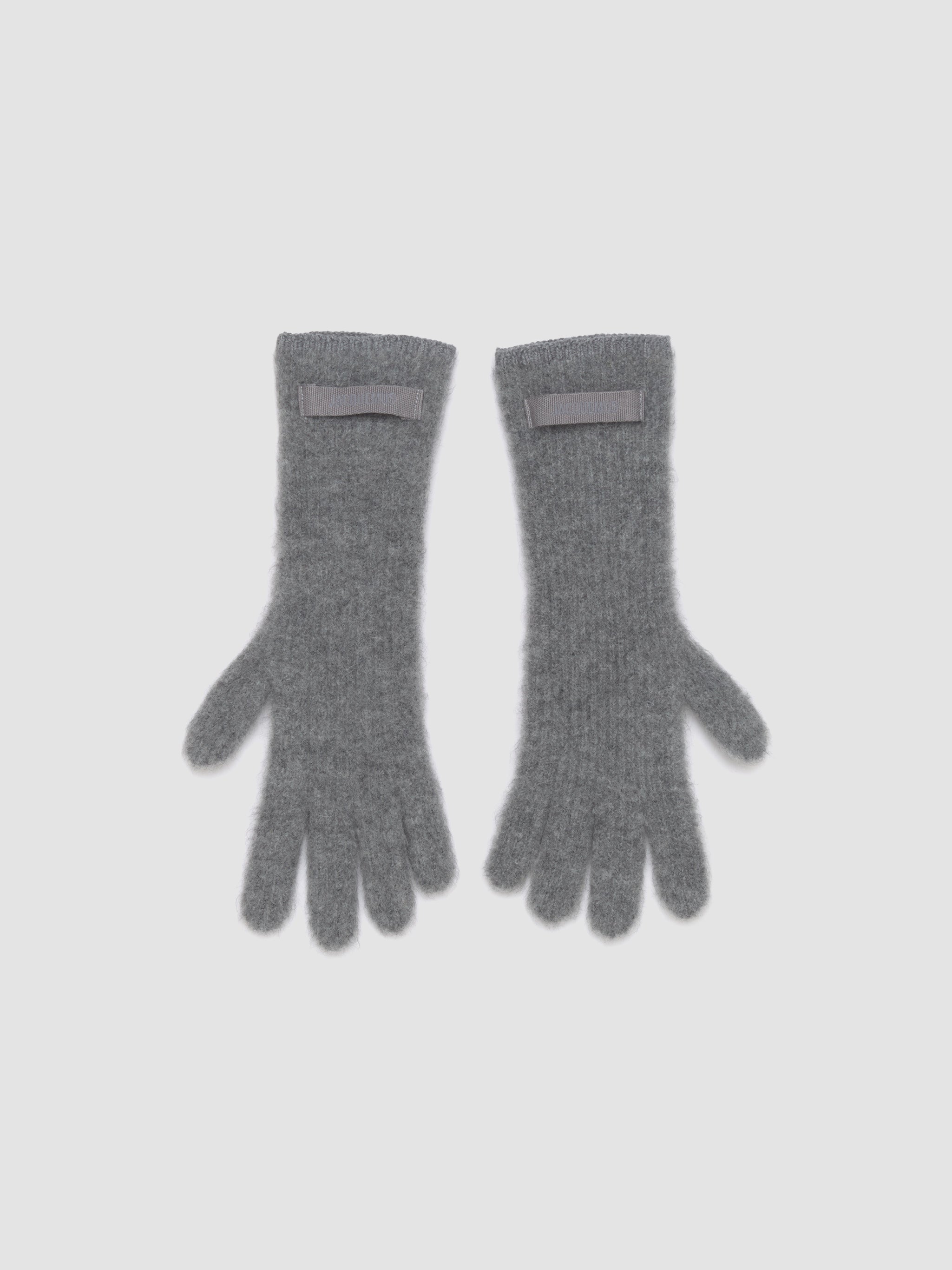 Les Gants Gros Grain in Dark Grey