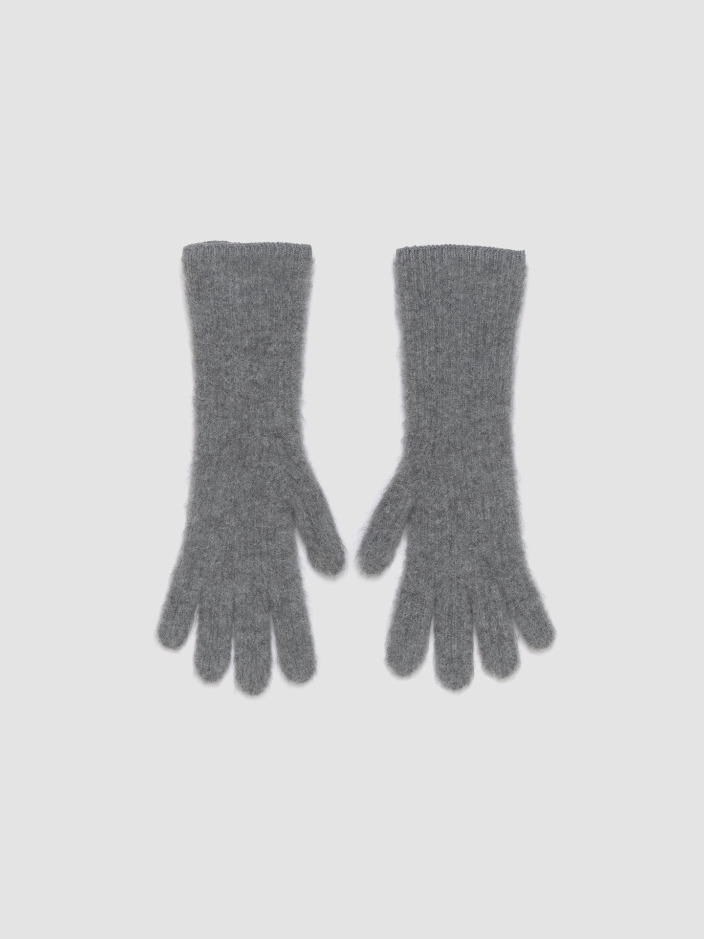 Les Gants Gros Grain in Dark Grey