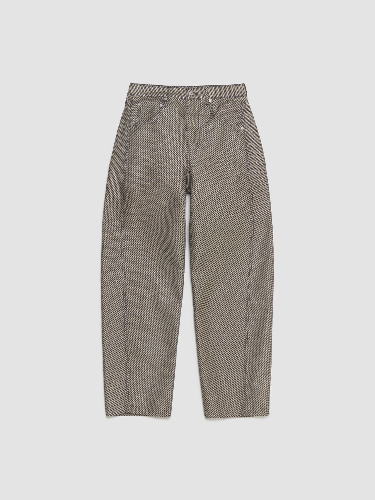 Le De-Nimes Mirada Pants in Cream & Navy