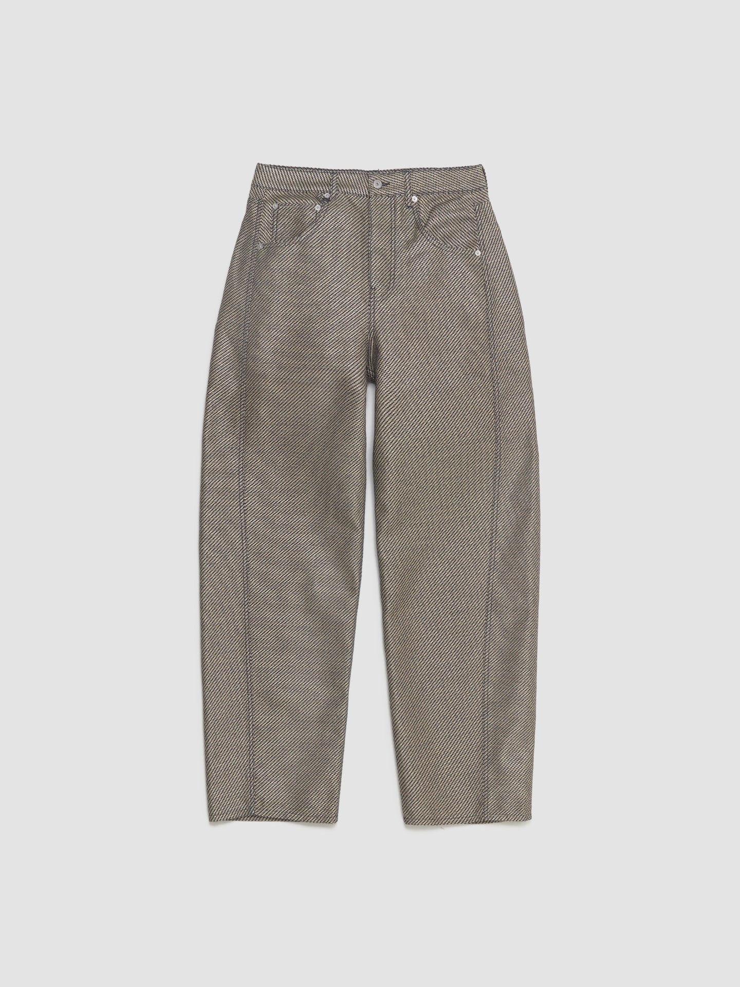 Le De-Nimes Mirada Pants in Cream & Navy