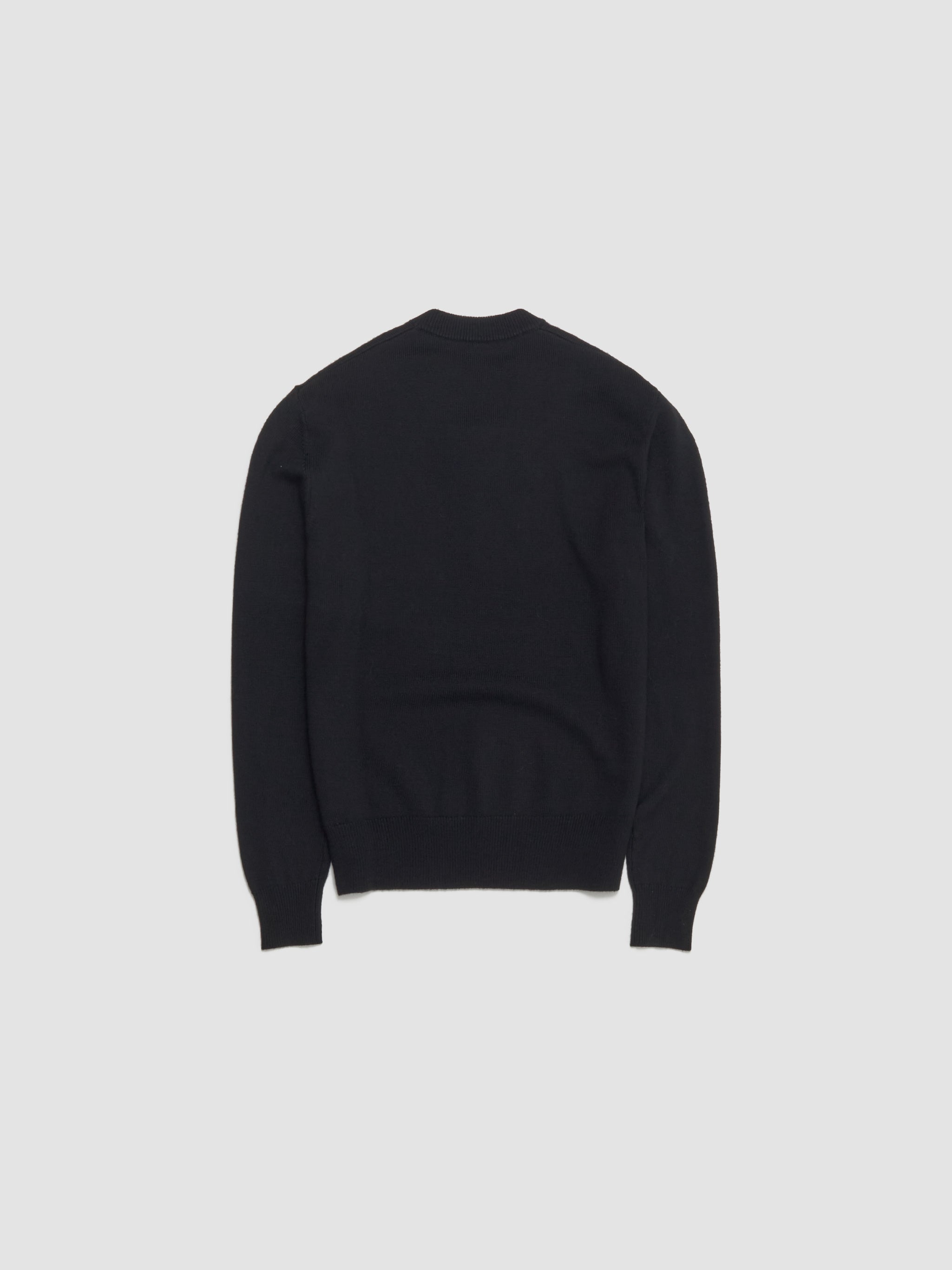 Moon Merino V-Neck in Black