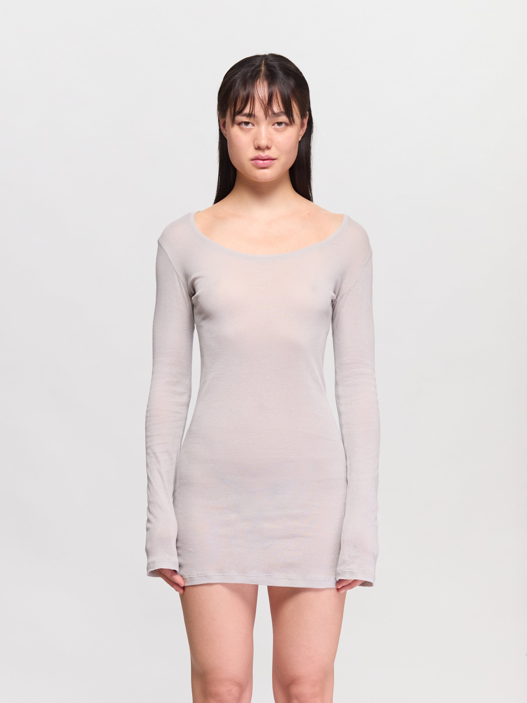 Bahmon Mini Dress in Grey