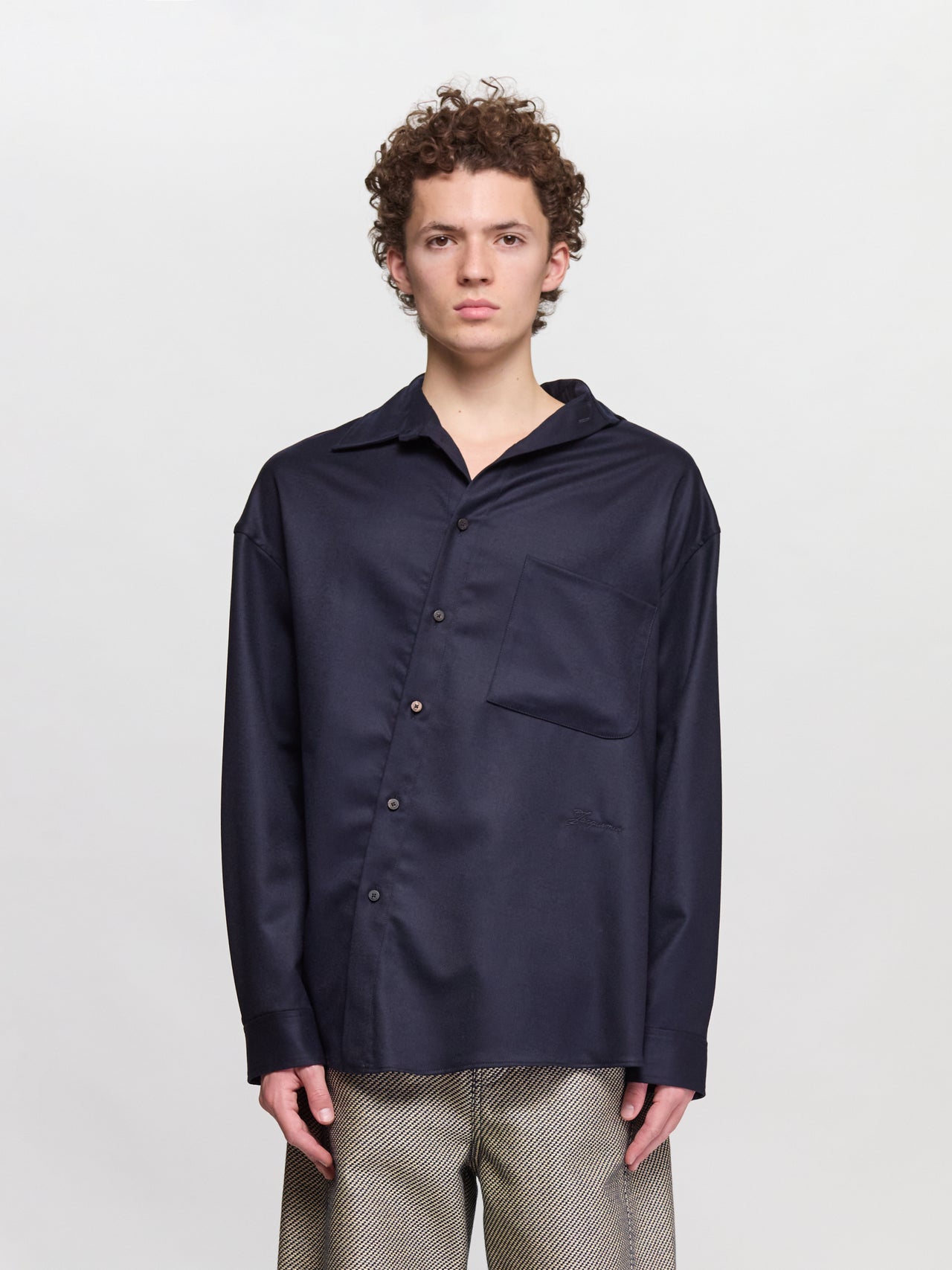 La Chemise Cuadro in Navy