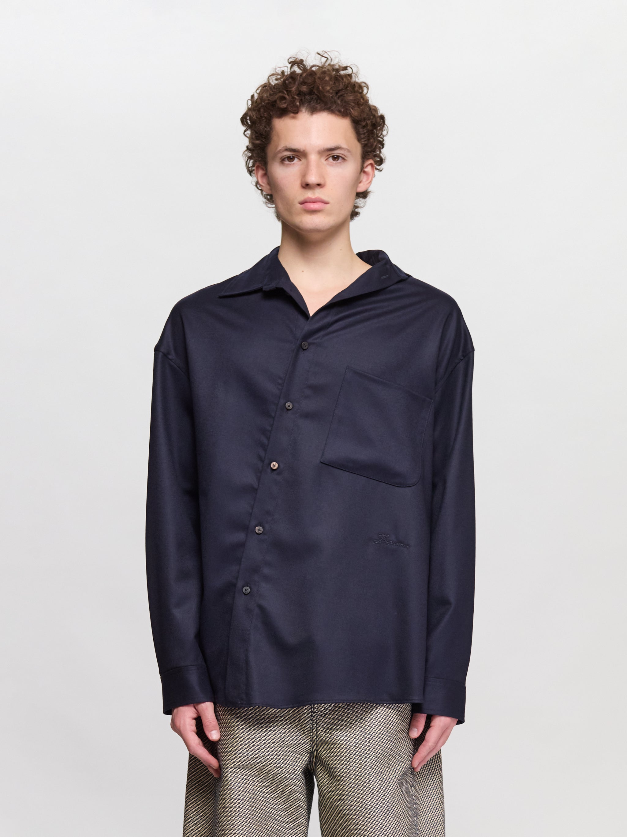 La Chemise Cuadro in Navy
