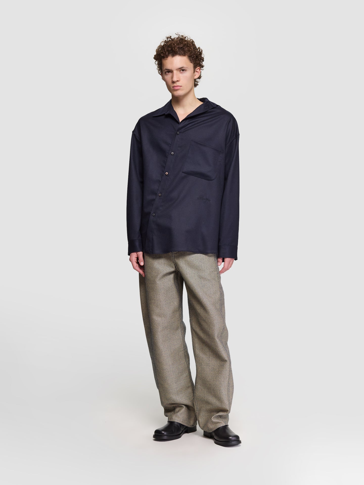 La Chemise Cuadro in Navy