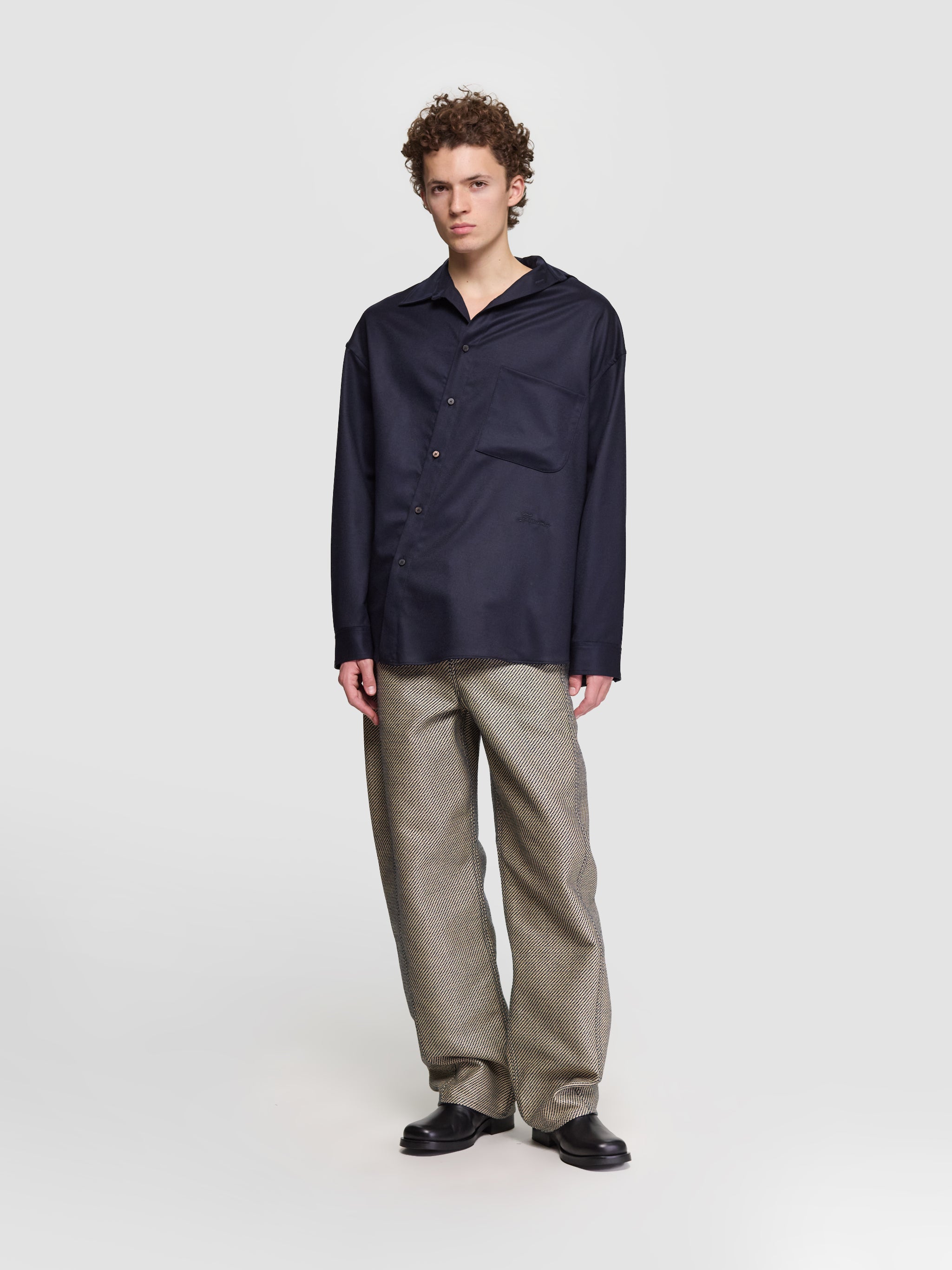 La Chemise Cuadro in Navy