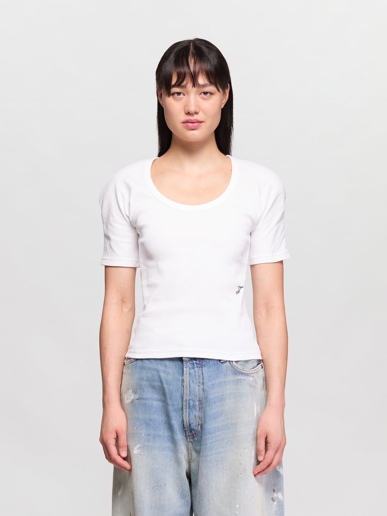 Le T-Shirt Ovalo in White