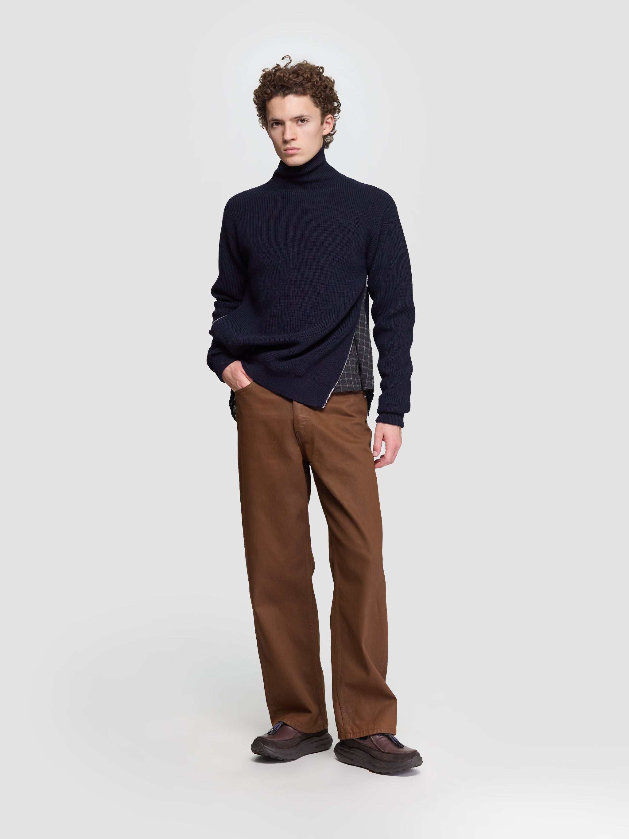 High Neck Sweater in Midnight