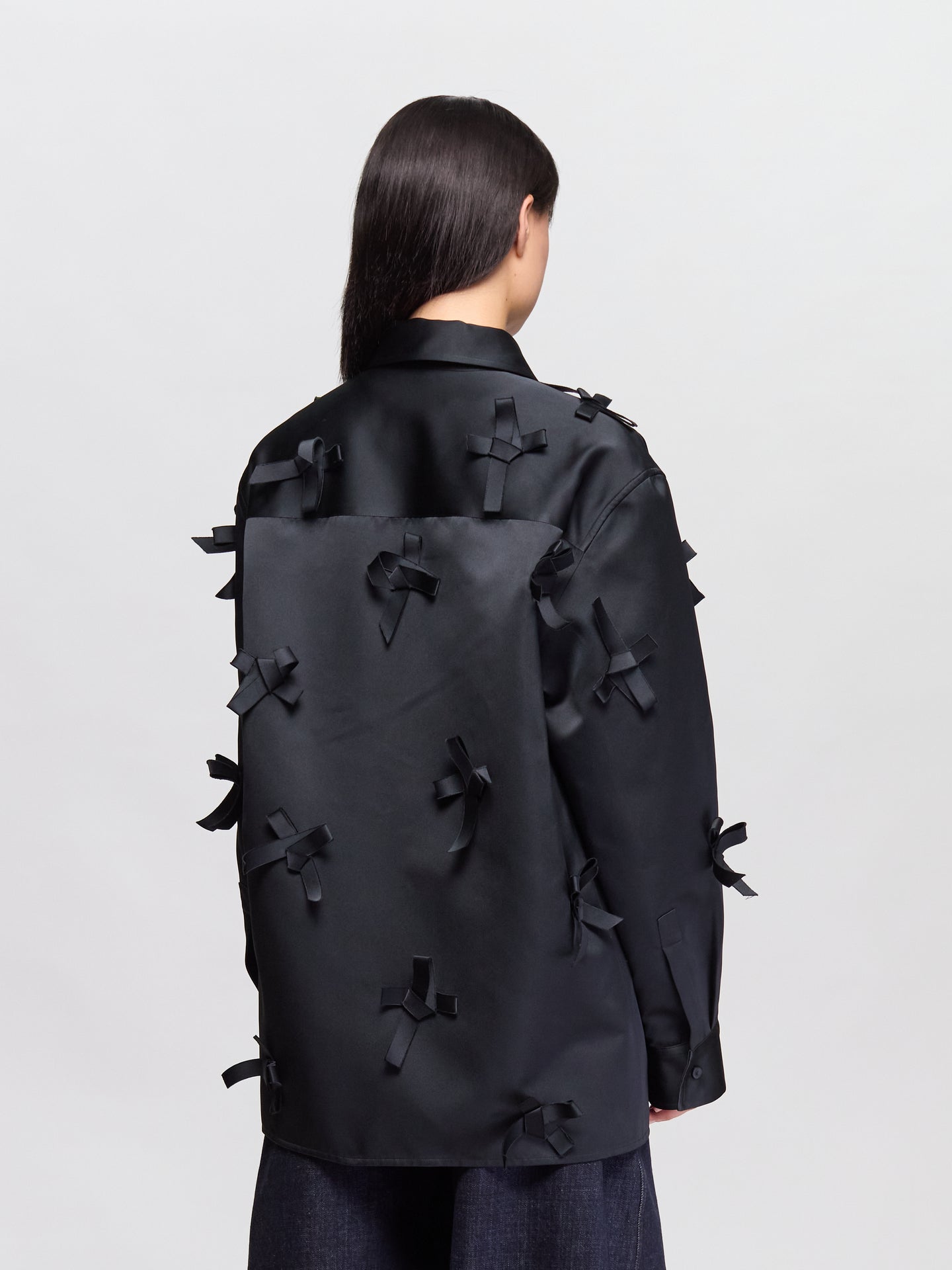 Bows Shirt in Black