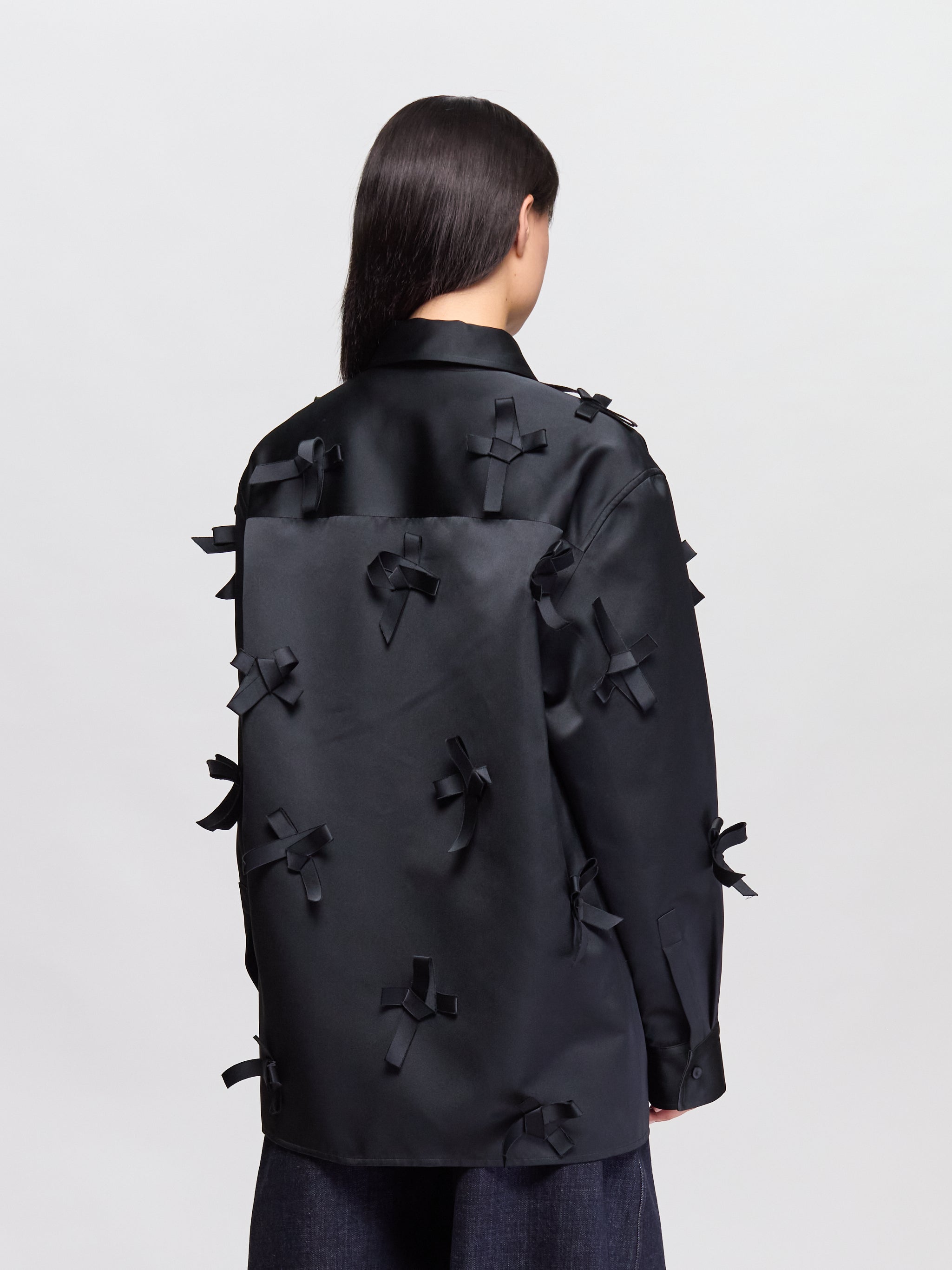Bows Shirt in Black