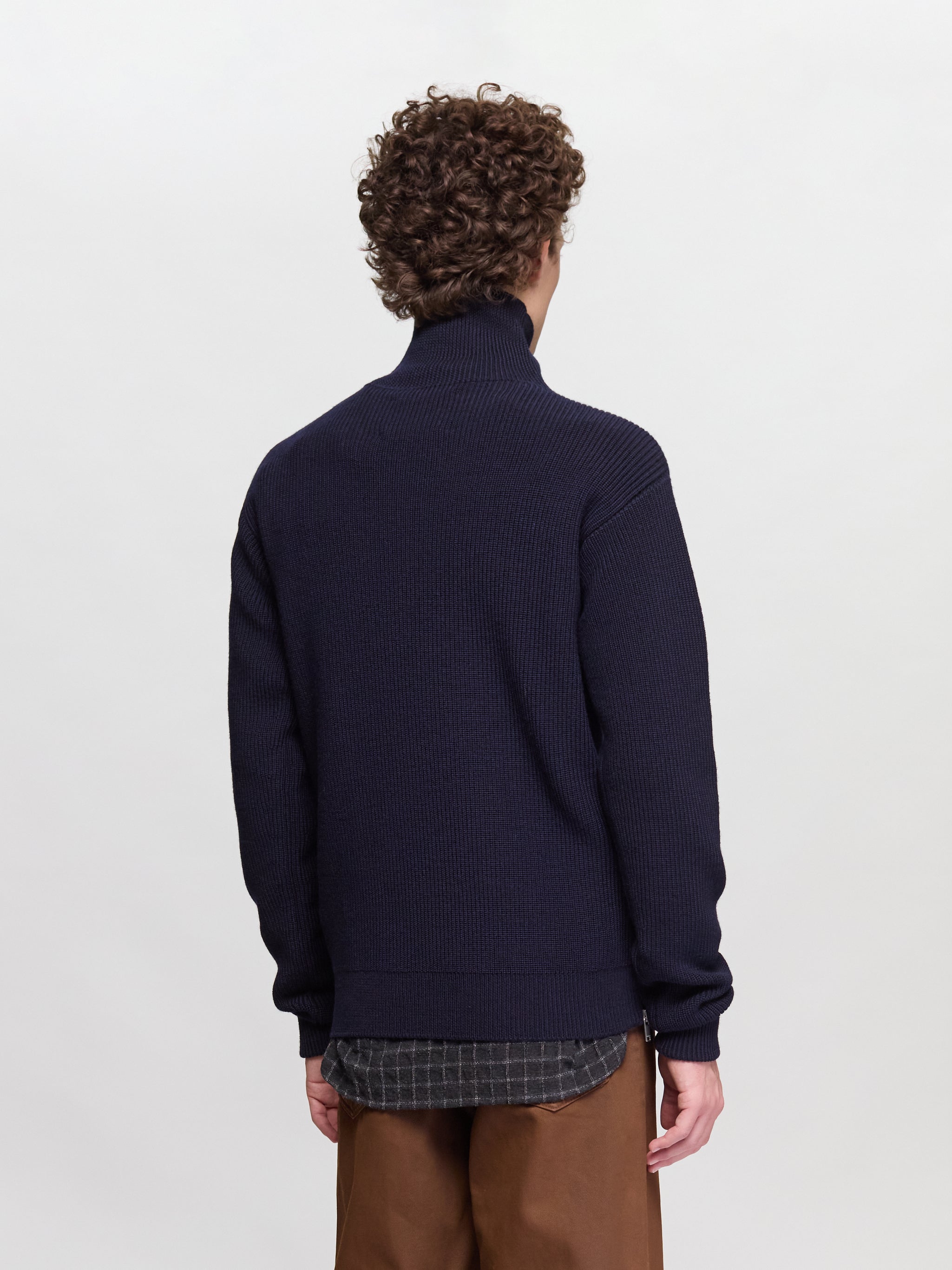 High Neck Sweater in Midnight