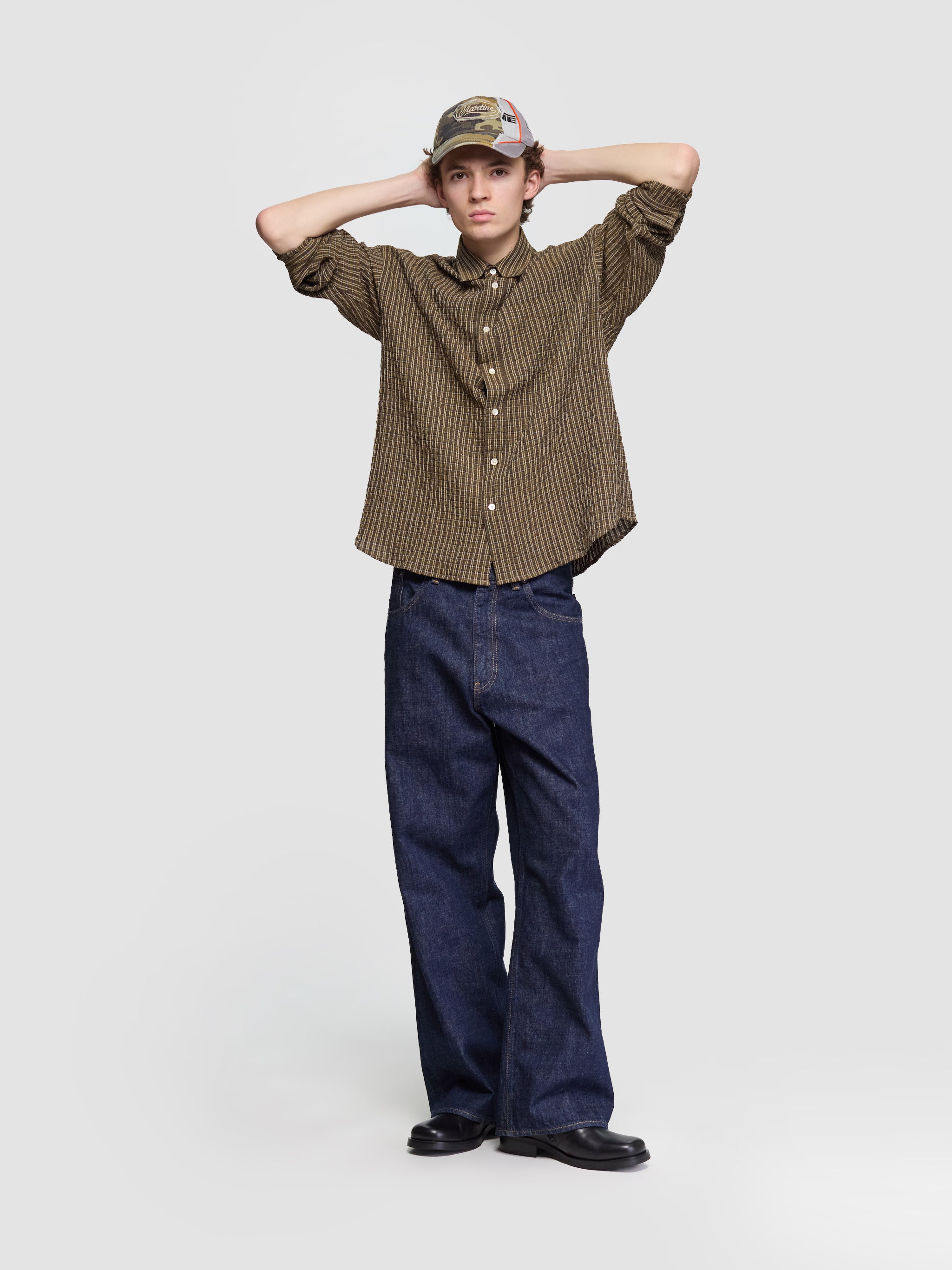 Super Wide Jeans in Simple Rinse Blue