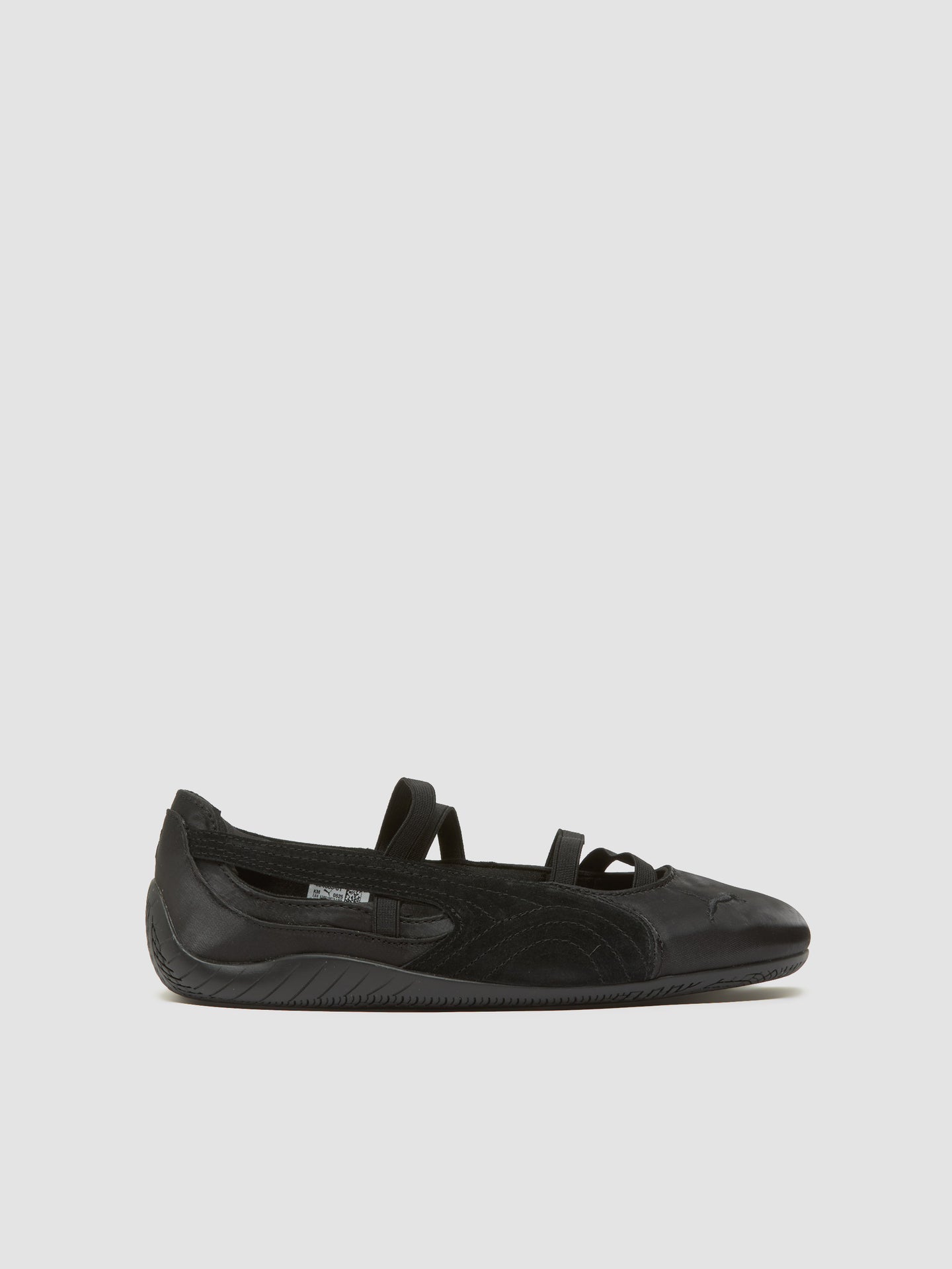 WMNS Speedcat Ballet Satin Sneaker in Black & Cool Dark Gray