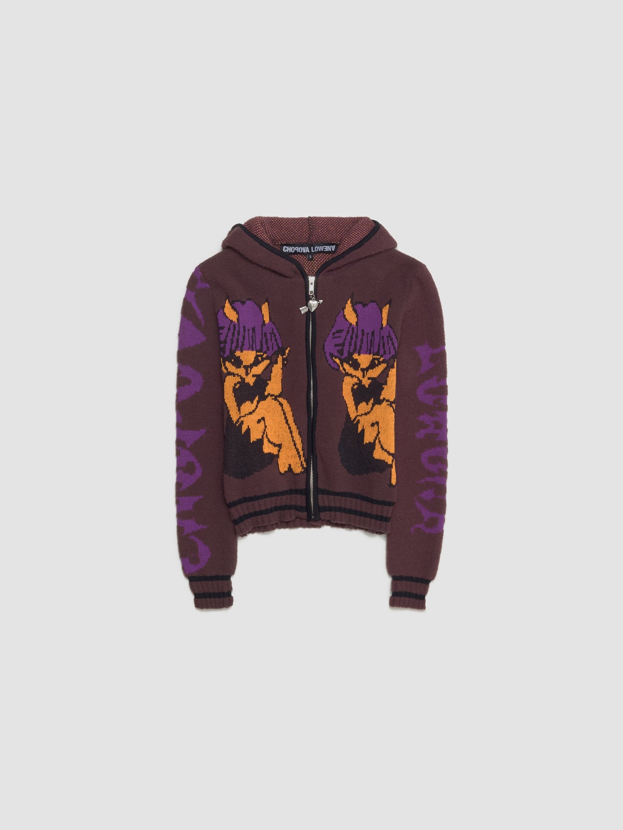 Tammie Jo Zip-Up Hooded Cardigan in Multi