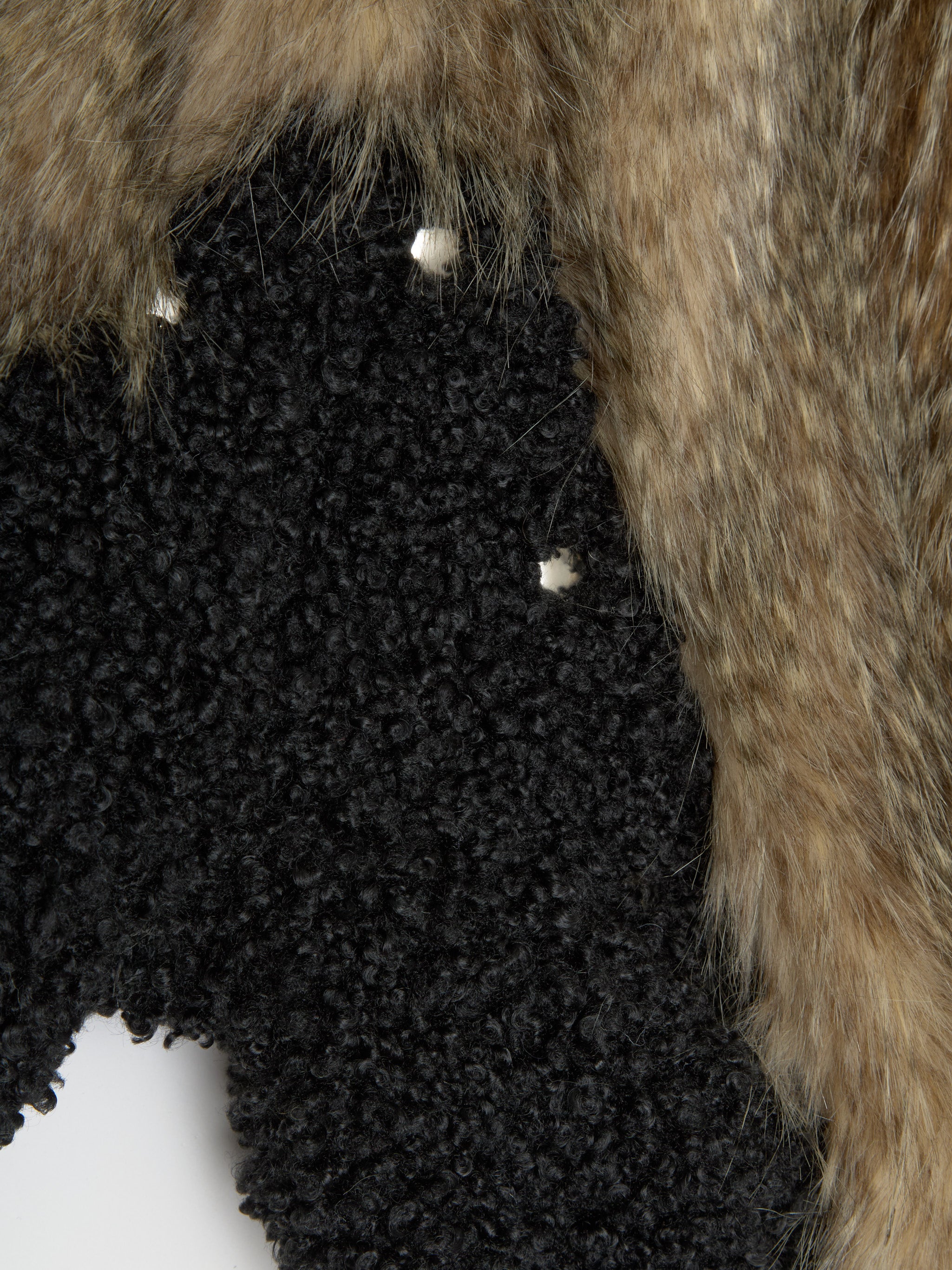 French Kiss Faux Fur Bomber Jacket in Brown