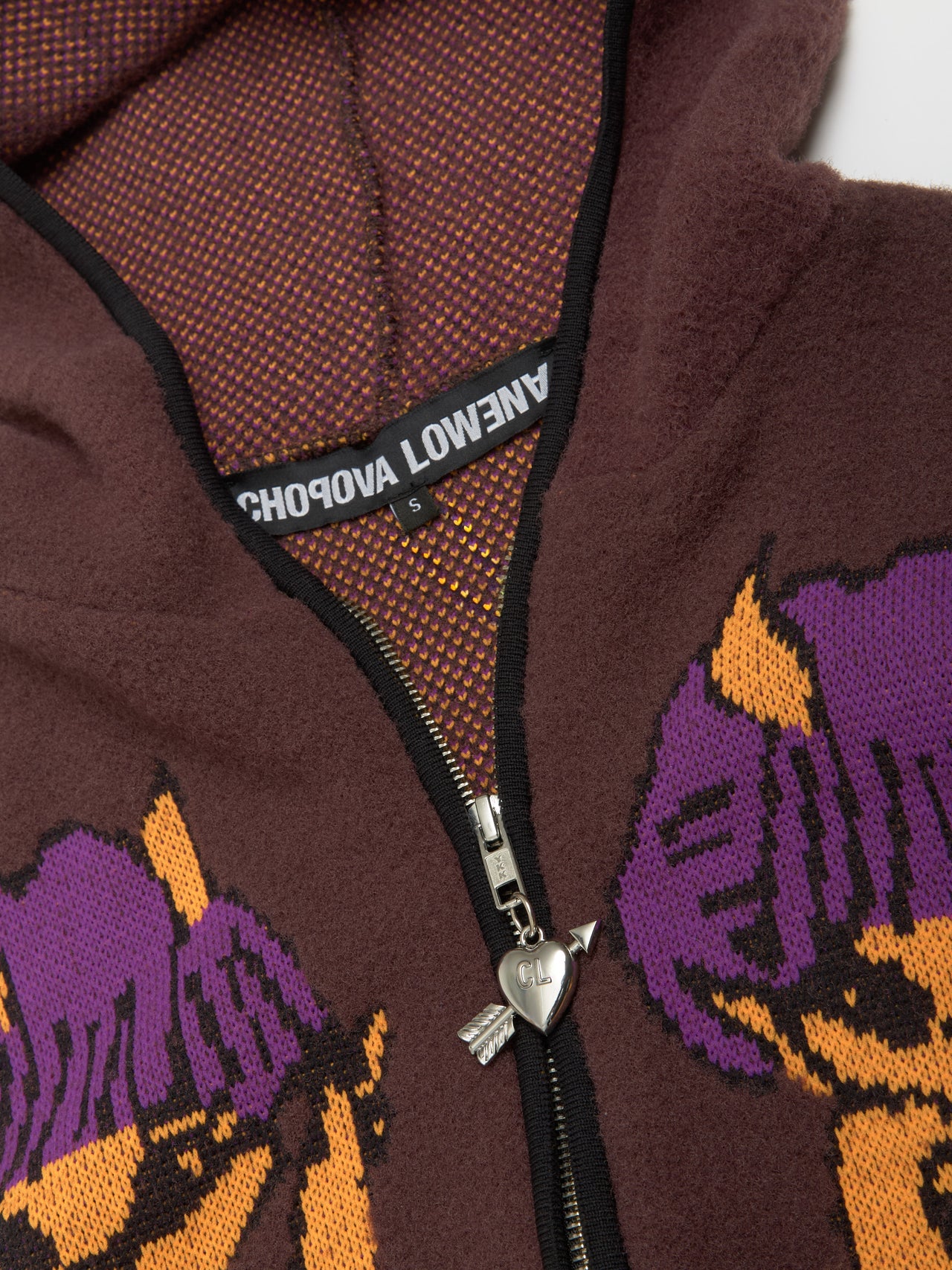 Tammie Jo Zip-Up Hooded Cardigan in Multi