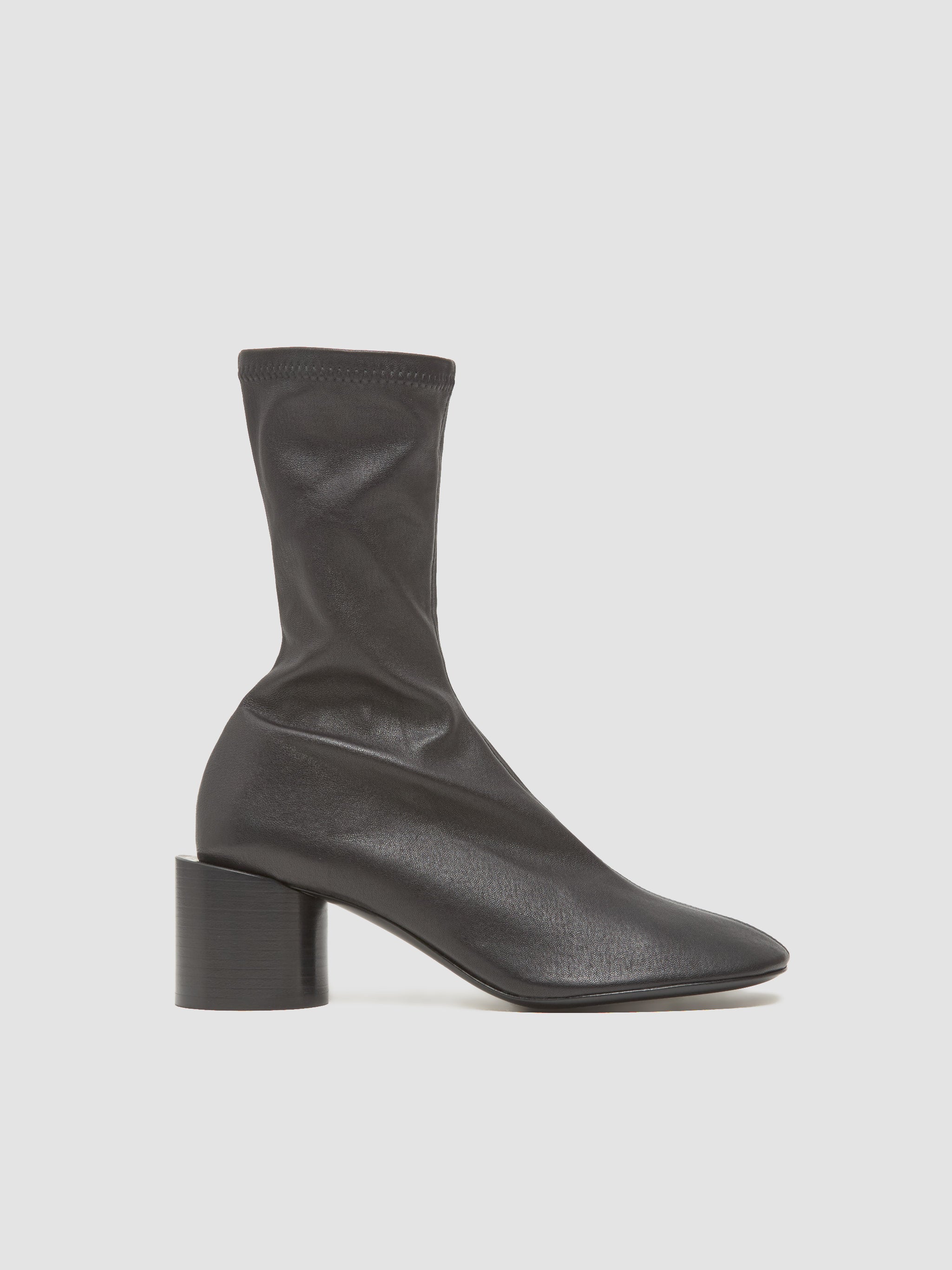 Heeled Ankle Boots in Black