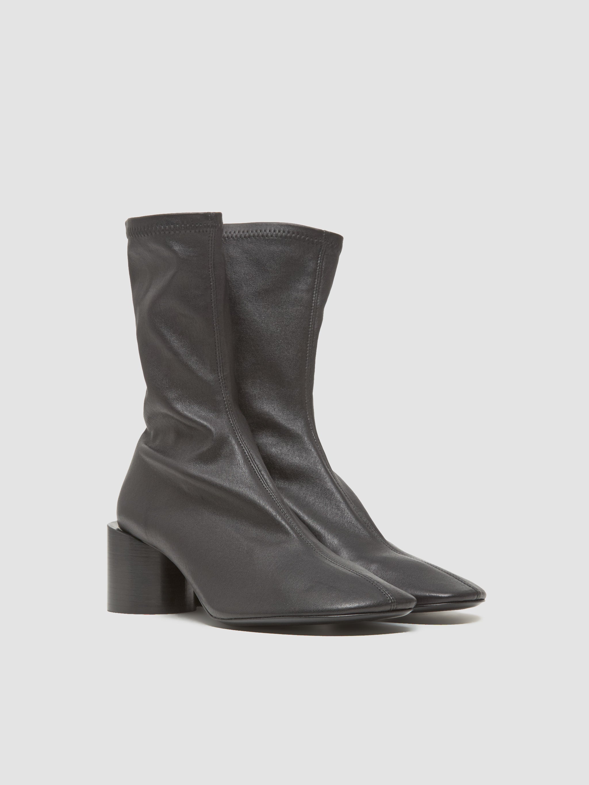 Heeled Ankle Boots in Black