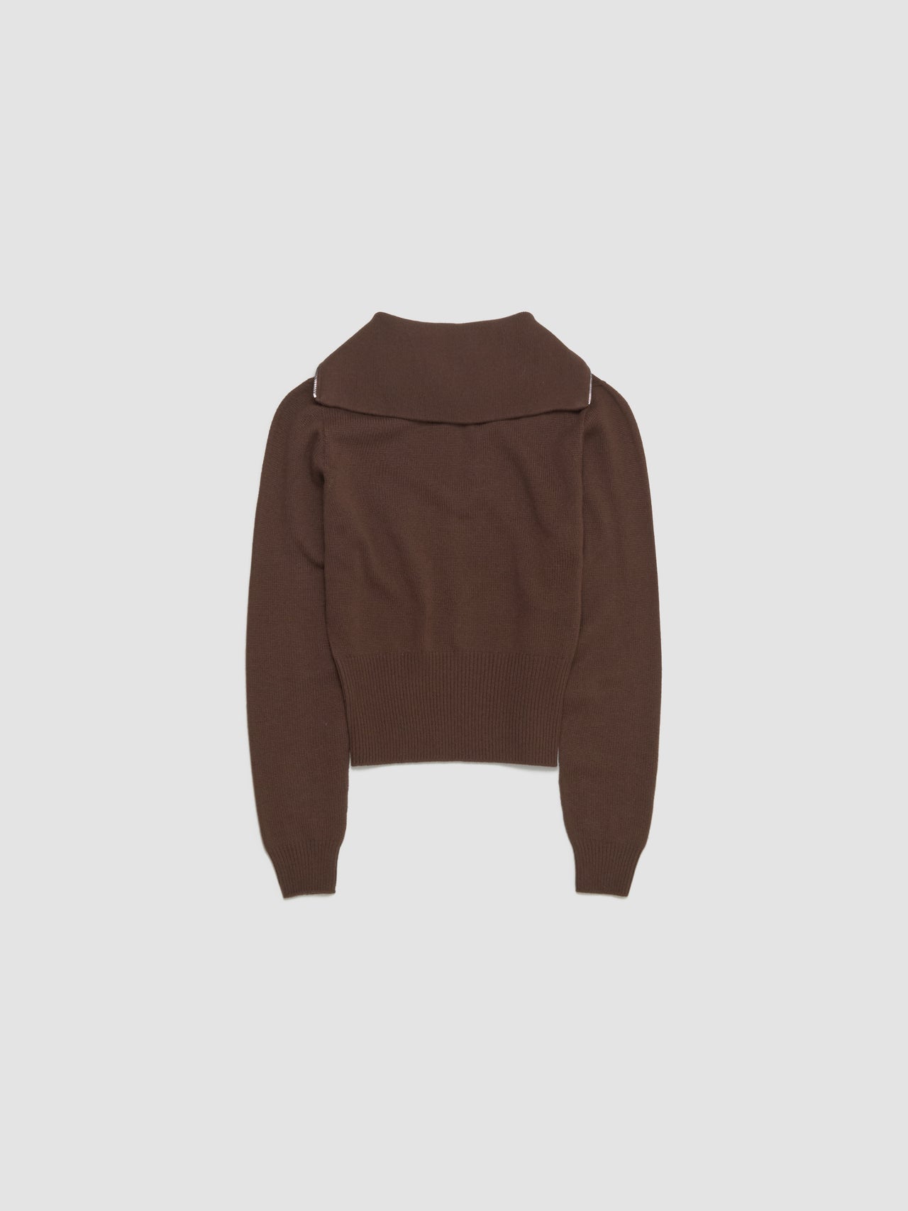 Cashmere Half-Zip Sweater in Cocoa