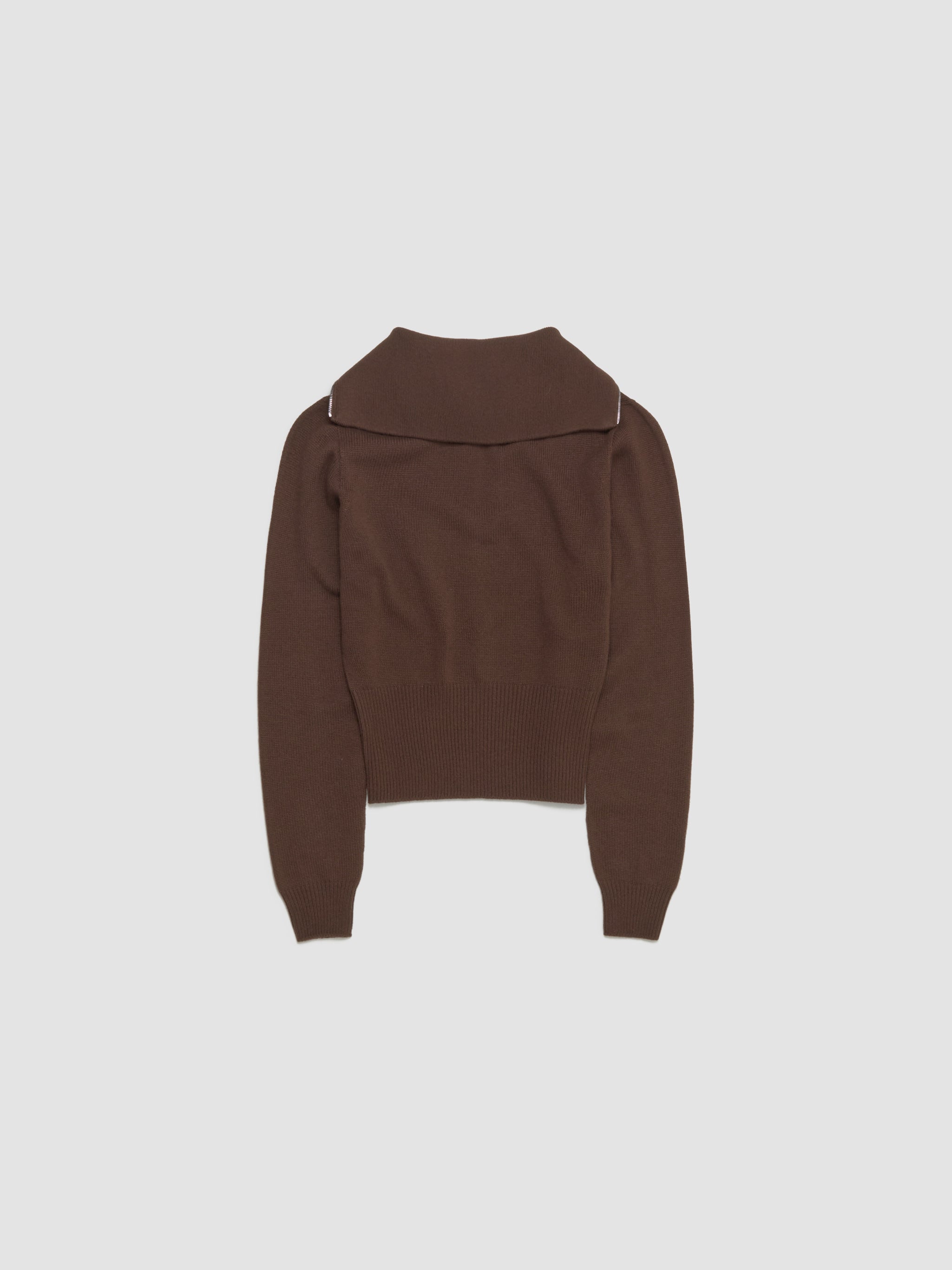 Cashmere Half-Zip Sweater in Cocoa