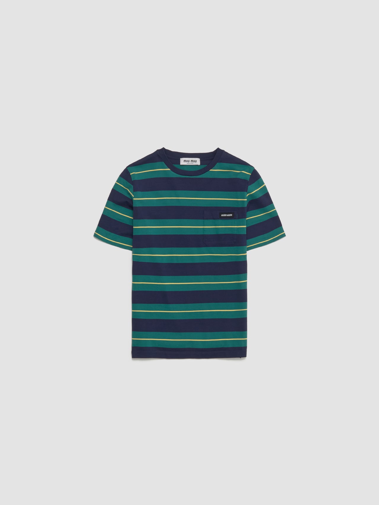 Jersey T-Shirt in Billiard Green & Blue