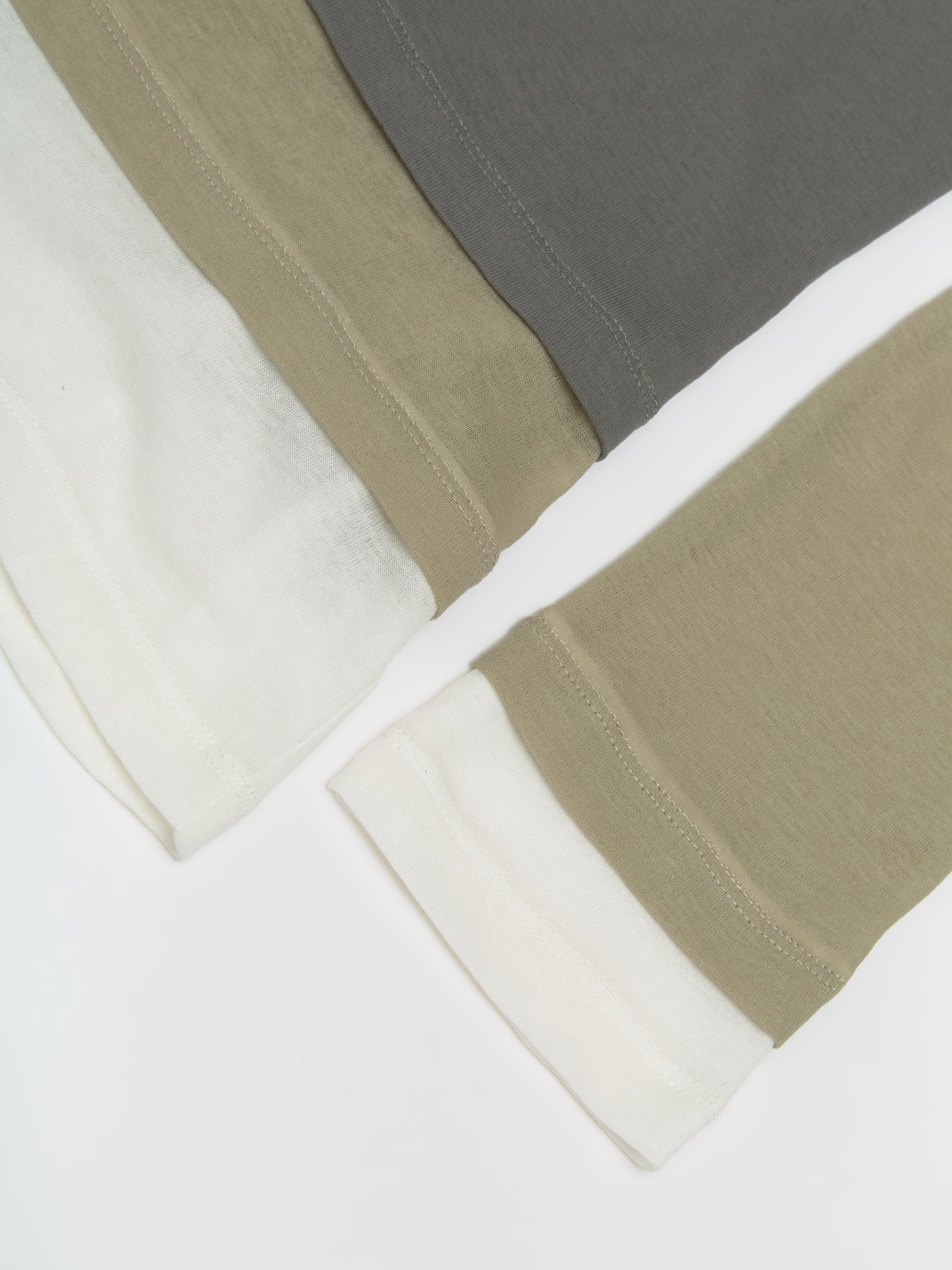 Multi Layer Jersey Dress in Lead Grey in Pumice & Lead Grey