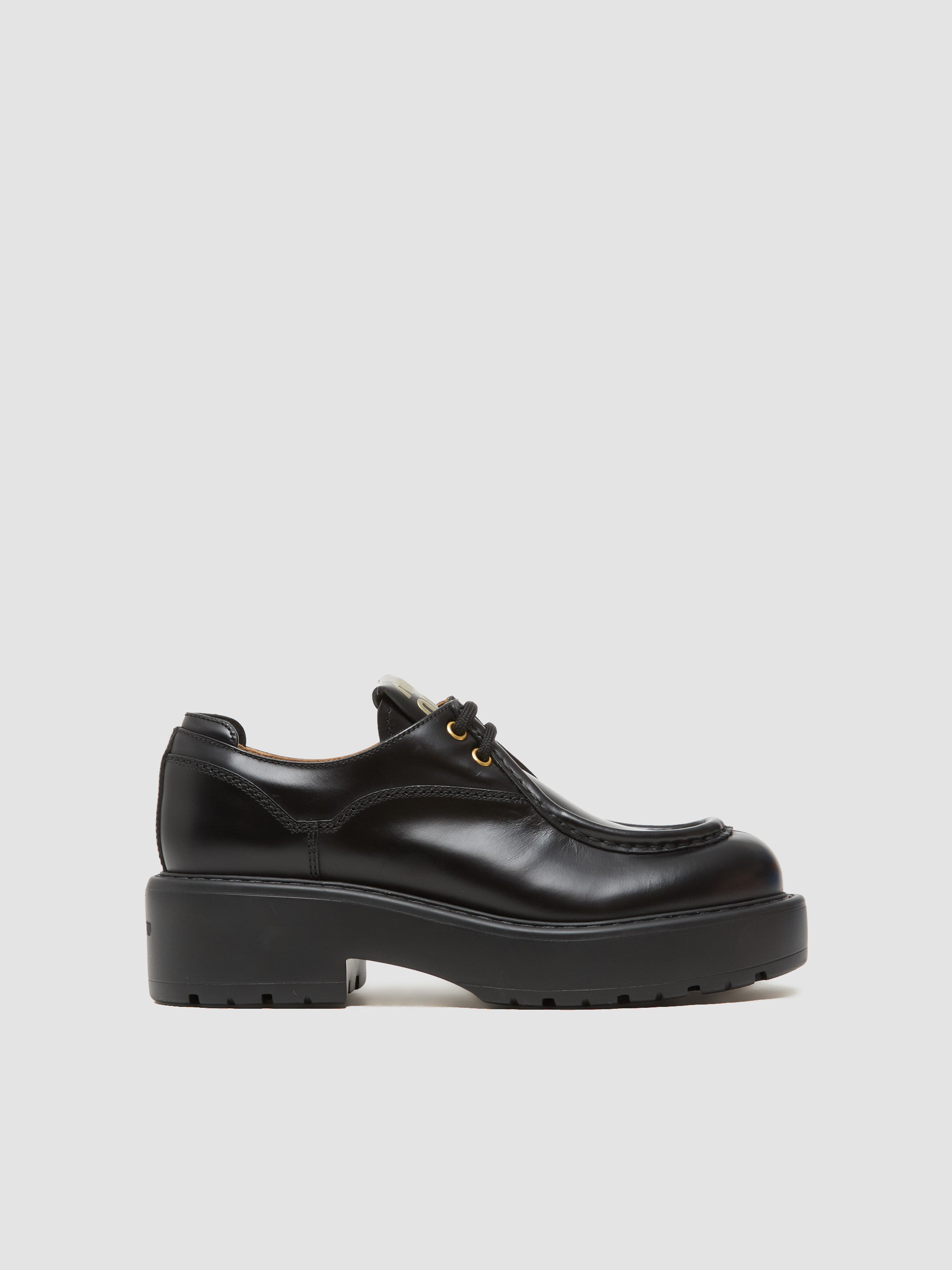 Laced Up Shoes in Black