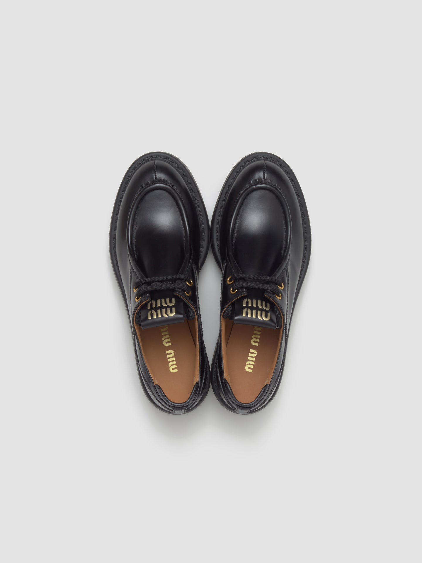 Laced Up Shoes in Black