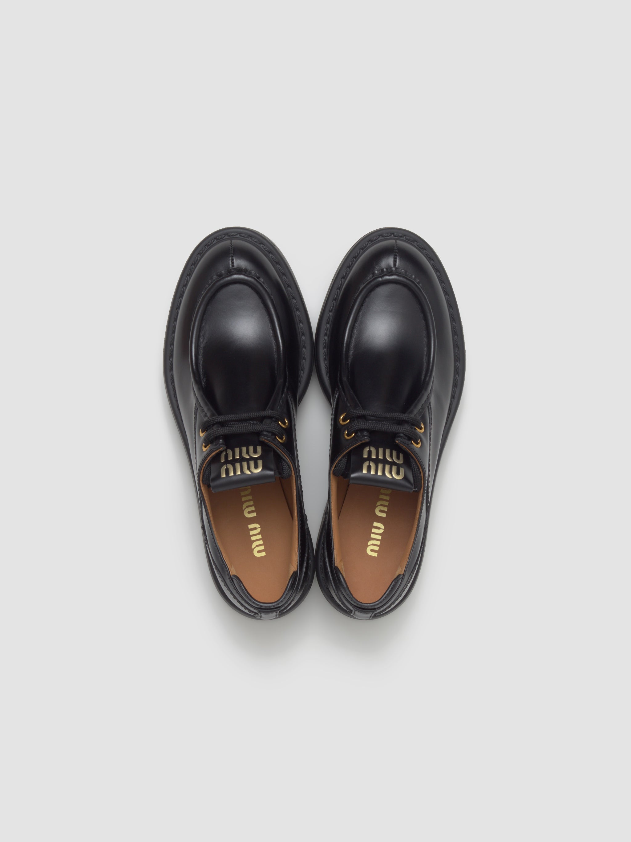 Laced Up Shoes in Black