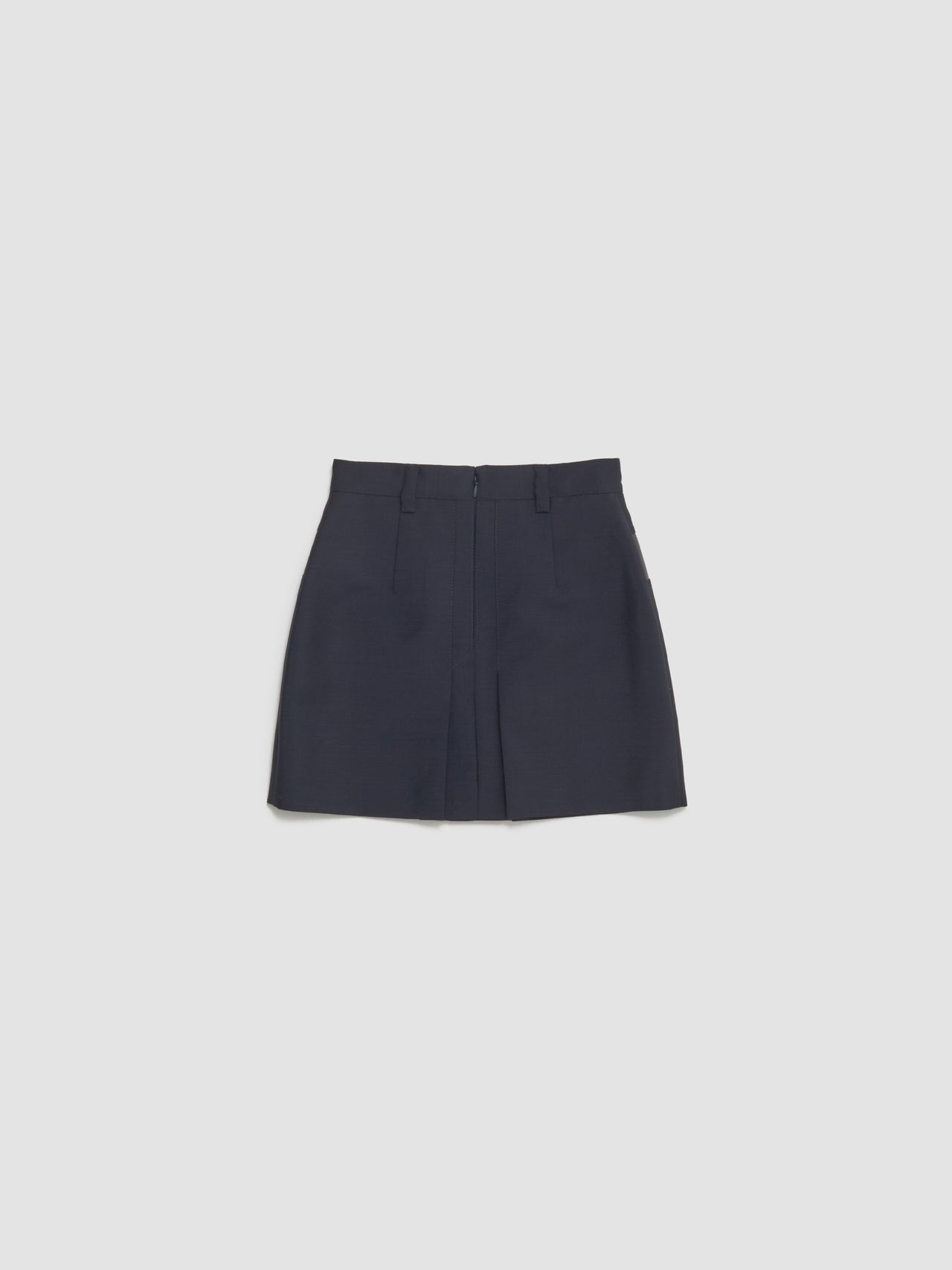 Kid Mohair Mini Skirt in Blue